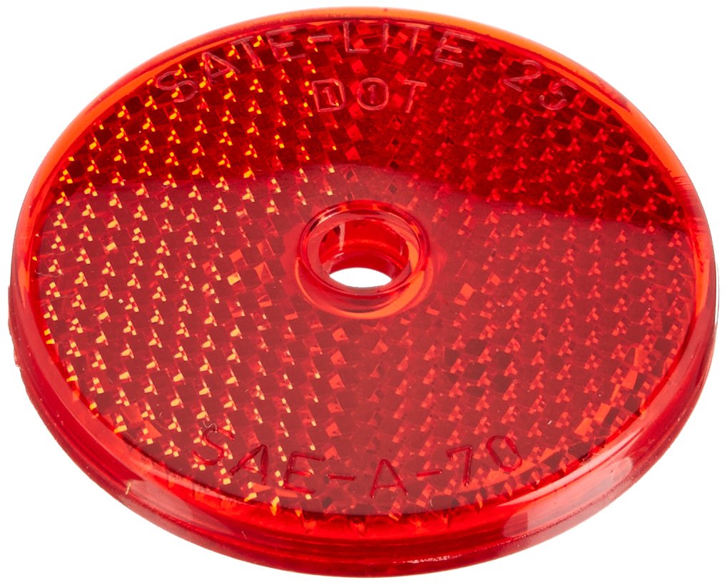 Grote 41012 Red Sealed Center-Mount Reflector