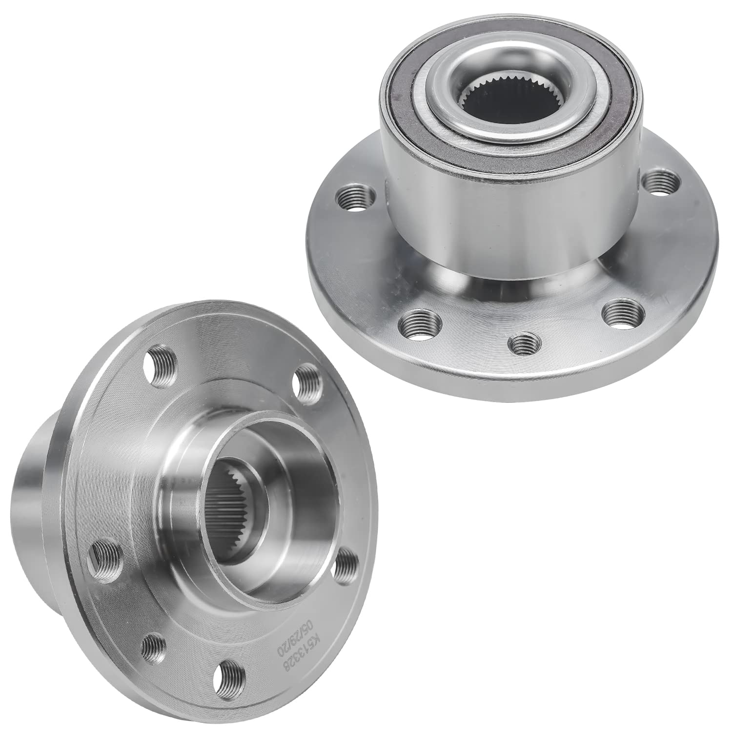 Detroit Axle - Pair Front Wheel Bearing Hubs for Volvo S60 2011-2018, S80 2007-2016, V70 2008-2010, XC70 2008-2016, XC60 2010-20