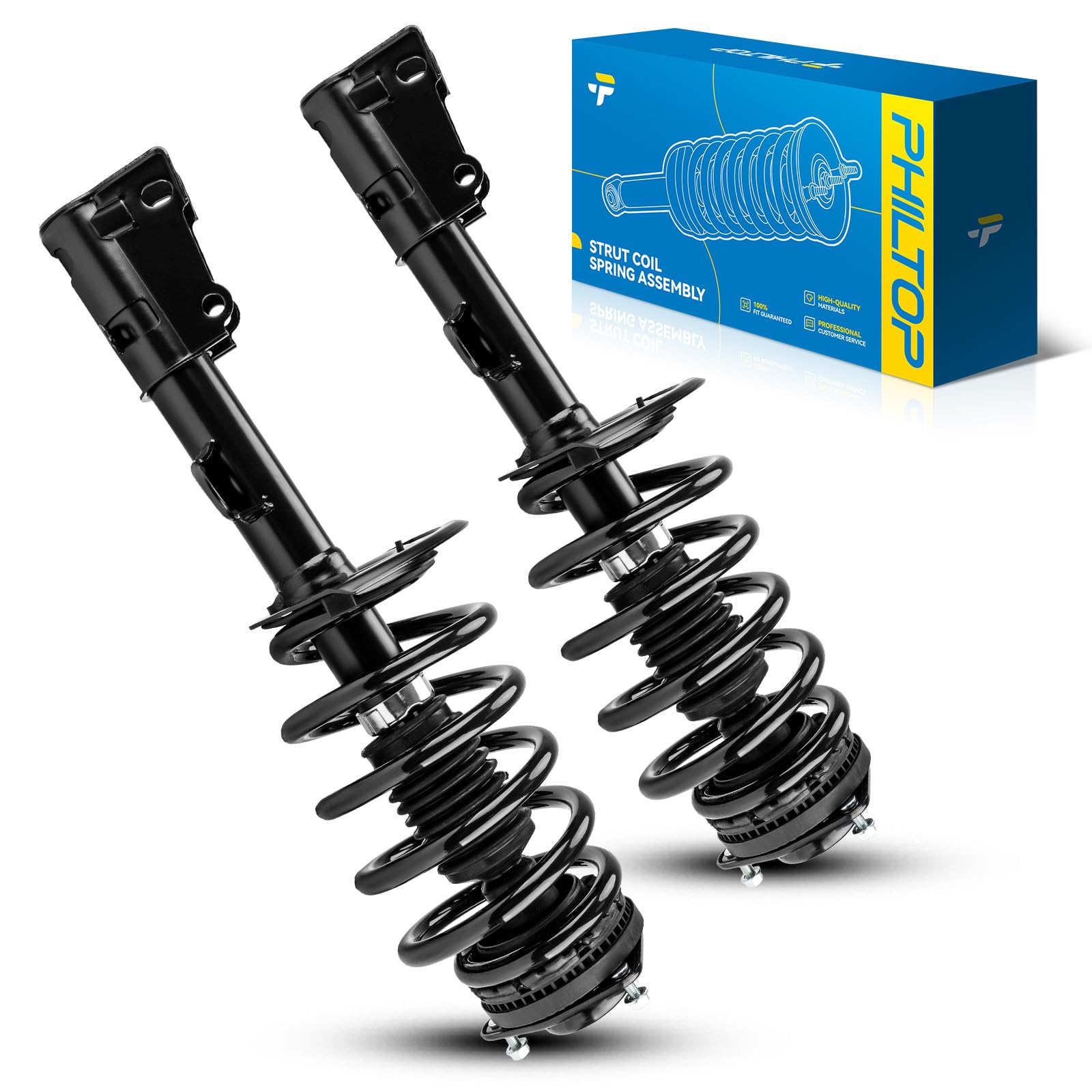 Philtop Front Struts Fit For Grand Caravan 2012-2018, C/V 2012-2015, Town & Country 2013-2016, Complete Strut Assembly 172780L 1