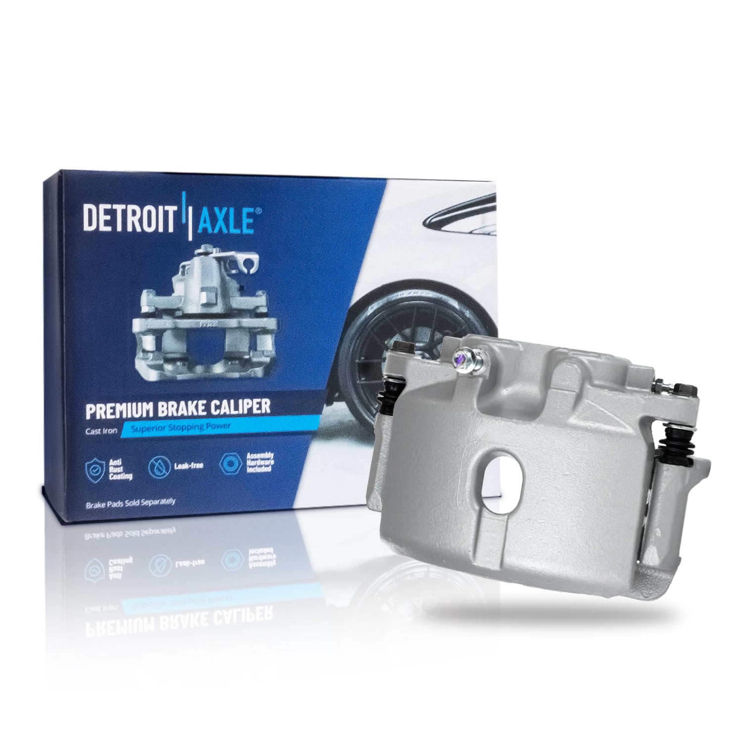 Detroit Axle - Rear Left Brake Caliper w/Bracket Replacement for Chevrolet GMC Suburban Yukon XL Express Savana 1500 Tahoe Cadil