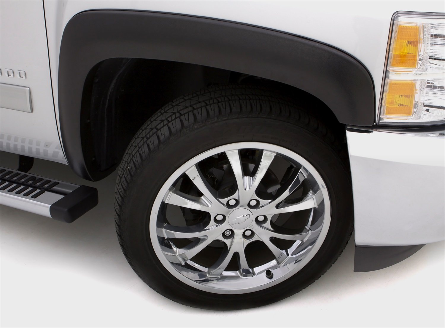 Lund SX140T Sport Style Fender Flares 4 pc. Set for 2019 Chevrolet Silverado 1500, Textured Black