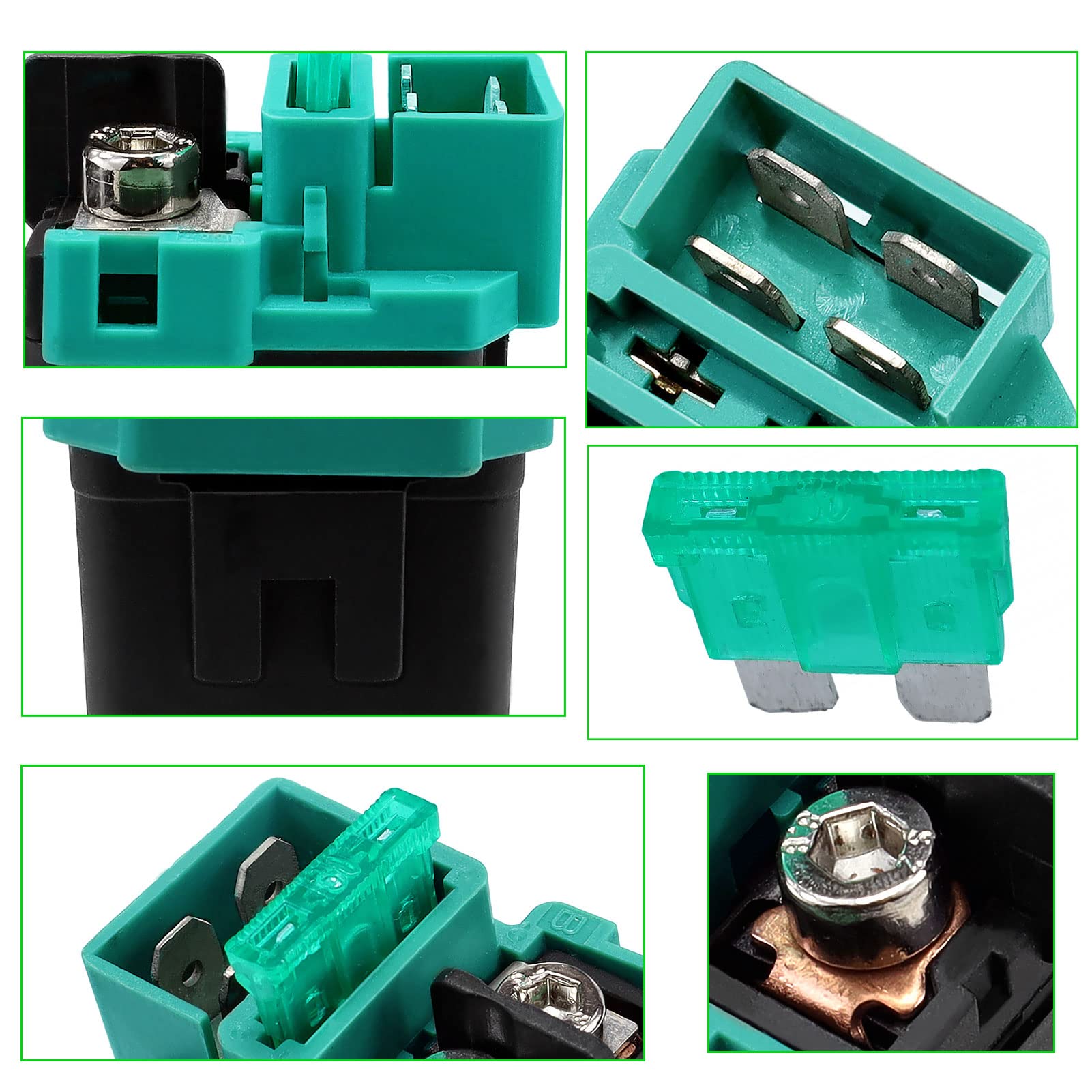 Starter Solenoid Relay for Honda CB250 CB500 CBR600 CBR600RR CB750 Nighthawk 750 Shadow 750 1300 VT750 VTX1300 for Kawasaki Vulc