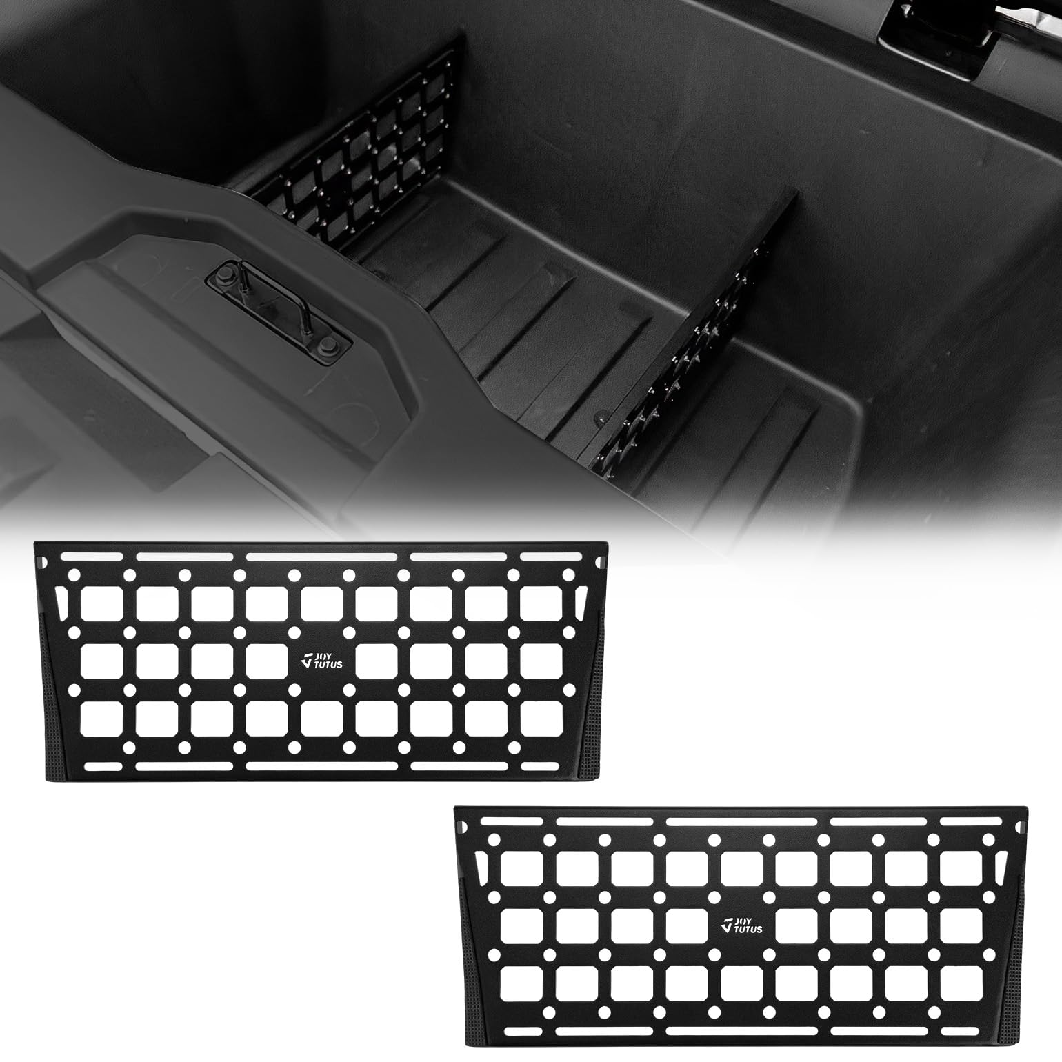 JOYTUTUS Steel Gear Locker Dividers Compatible with Cybertruck 2024 2023 Sub Trunk Dividers Organizers Trunk Lower Bed Storage M