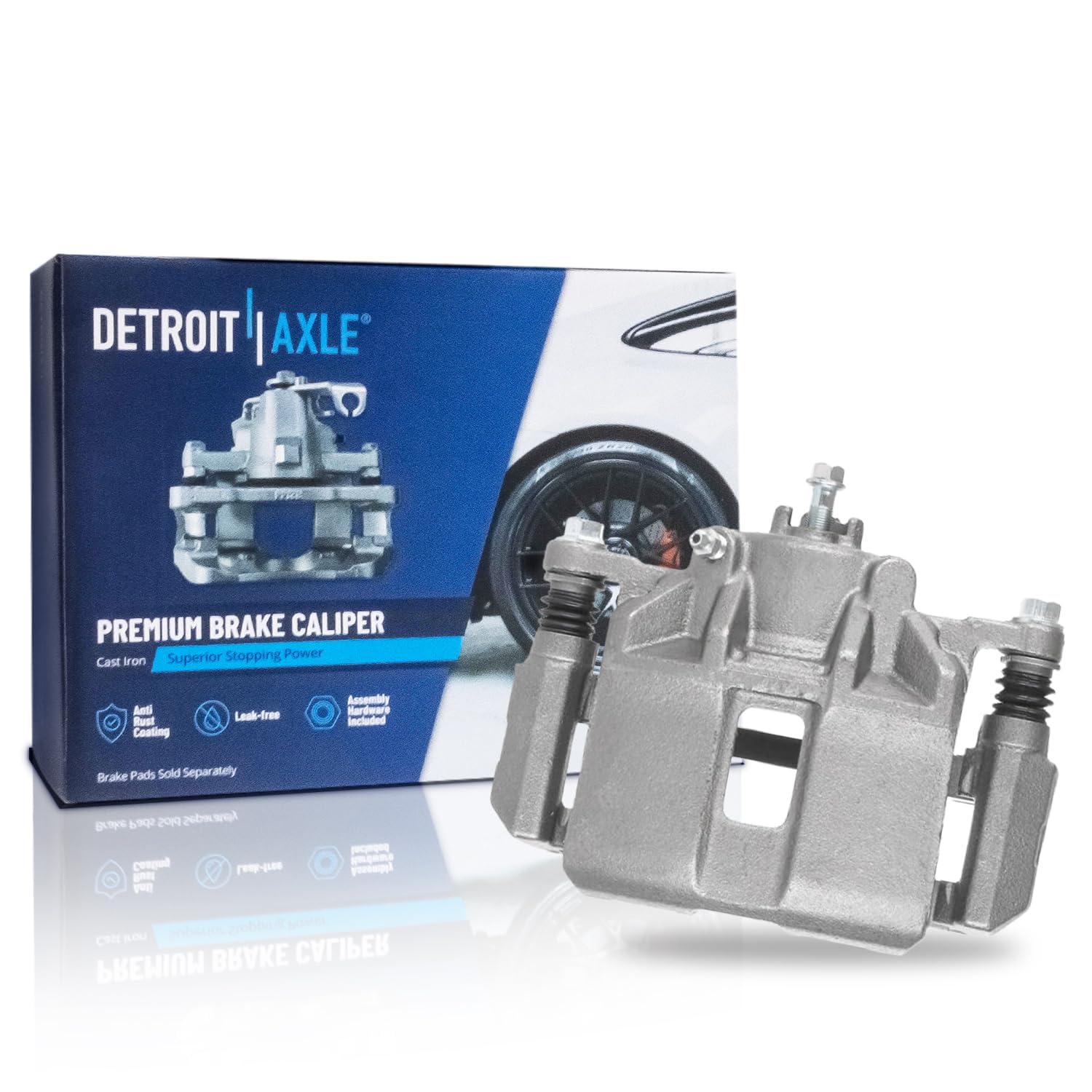Detroit Axle - Front Right Brake Caliper for Honda Accord Acura CL TL TSX, Passenger Side Disc Brake Caliper with Bracket Replac