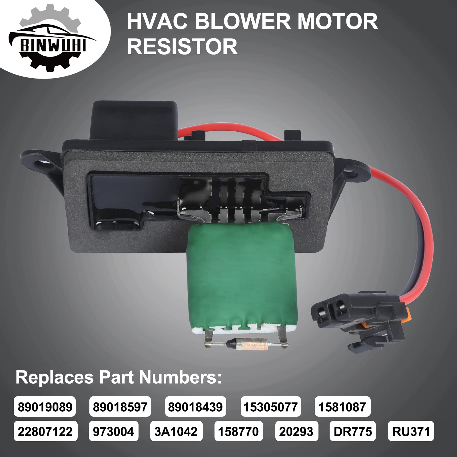 Hvac Blower Motor Fan Resistor Compatible With 1999-2006 Chevy Silverado Gmc Sierra, 2000-2002 Gmc Yukon, Replaces# 973-004, 153