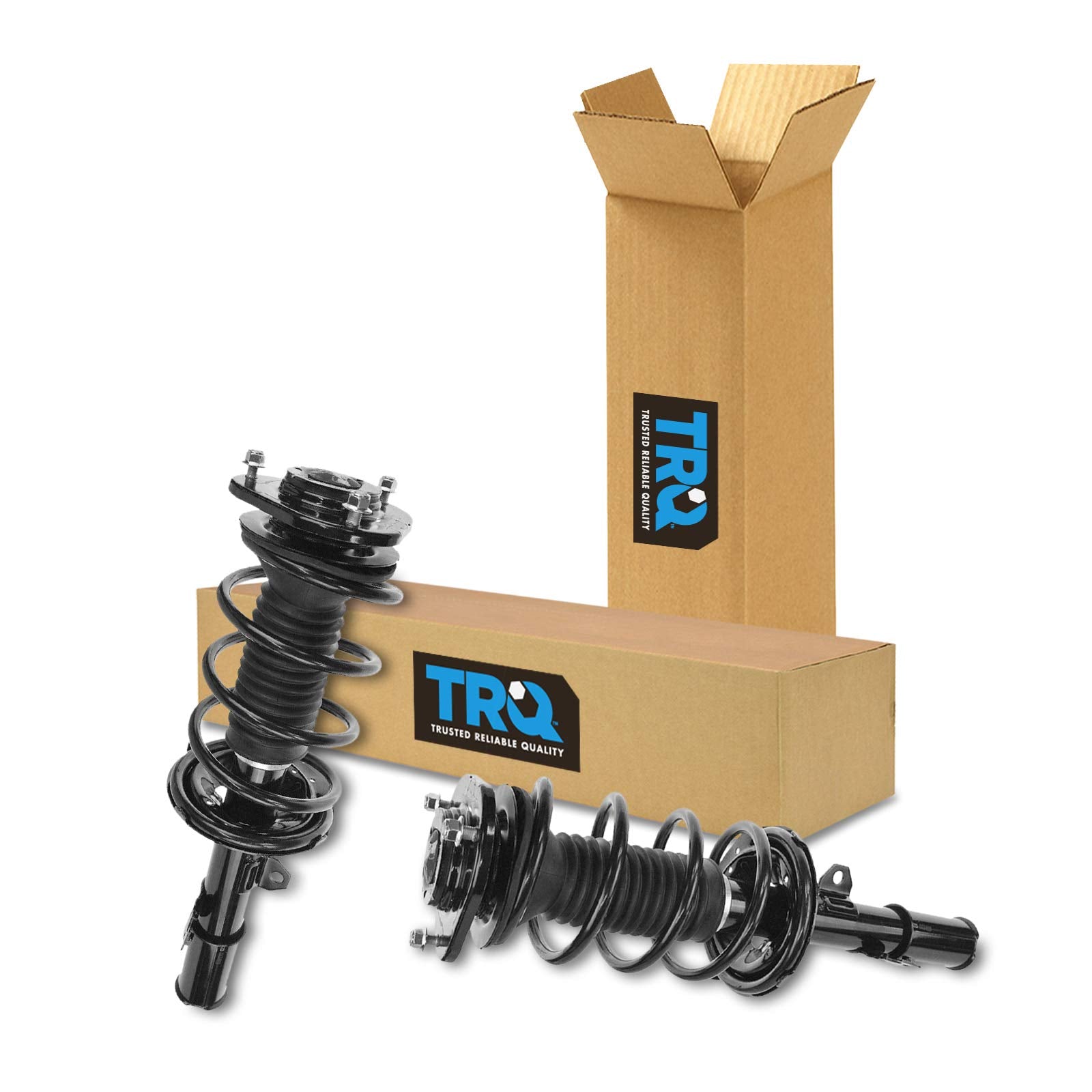 Trq Front Strut & Coil Spring Assembly Set Driver & Passenger Sides Compatible With 05-10 Scion Tc