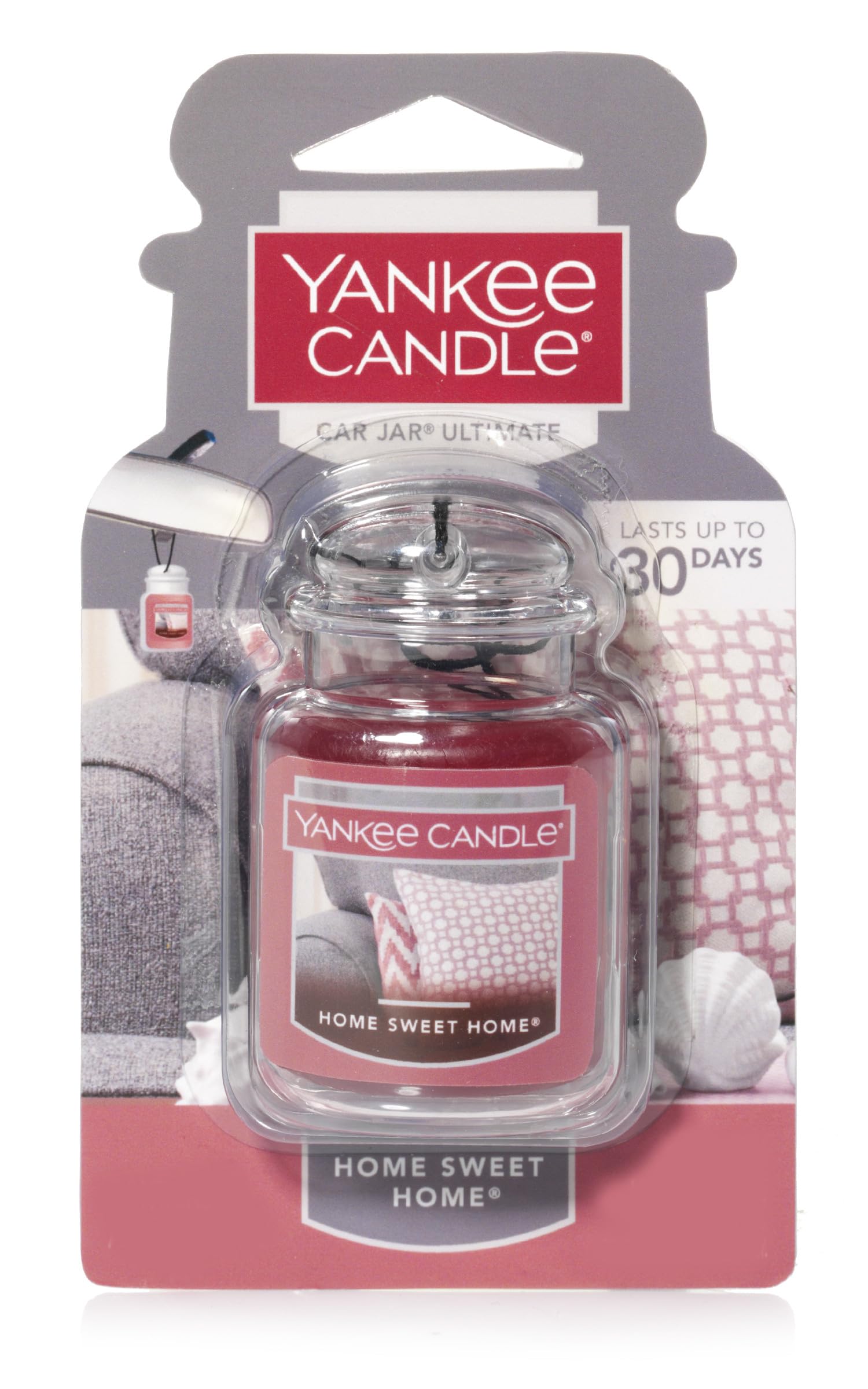 Yankee Candle Car Jar Ultimate, Home Sweet Home, 0.96 OZ (Pack of 4)