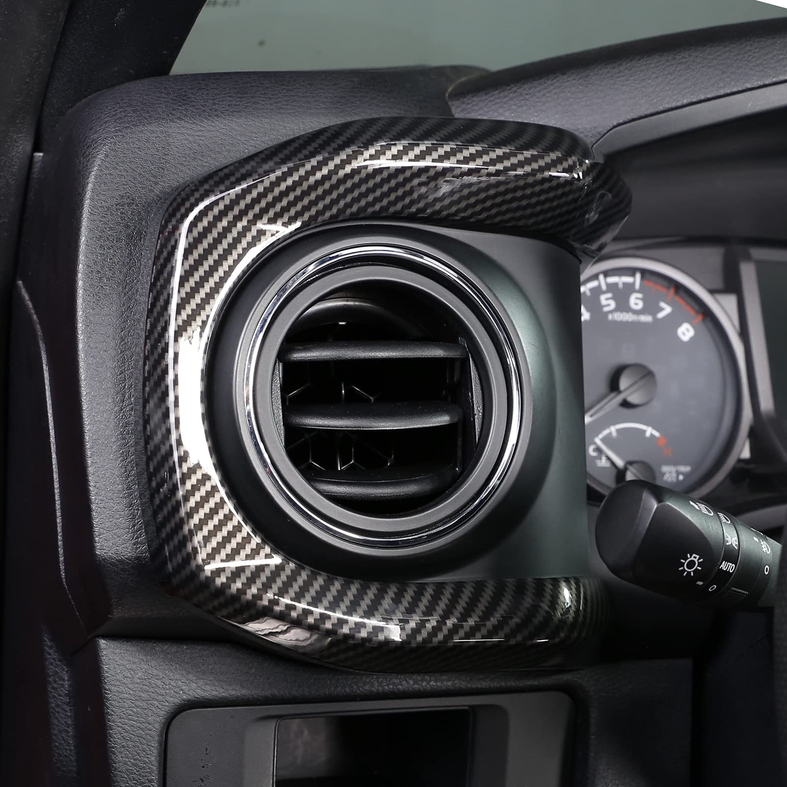 TongSheng Car ABS Dashboard Panel Cover Trim for Toyota Tacoma 2016-2023, Carbon Fiber, ST-OC05784