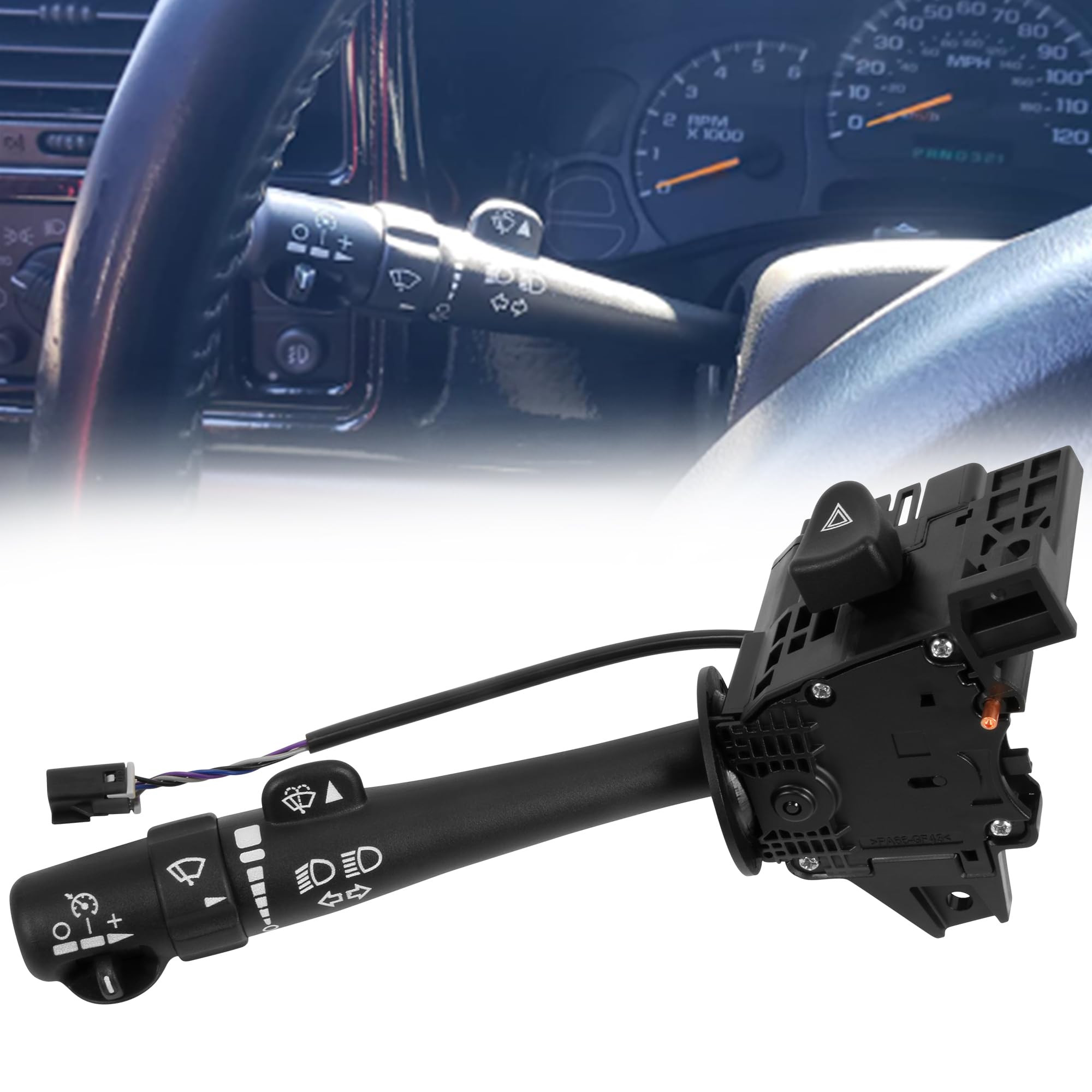 Basiker Turn Signal Switch Multi-Function Combination Wiper Switch Replacement For 03-06 Chevy Silverado Tahoe Gmc Sierra Yukon,
