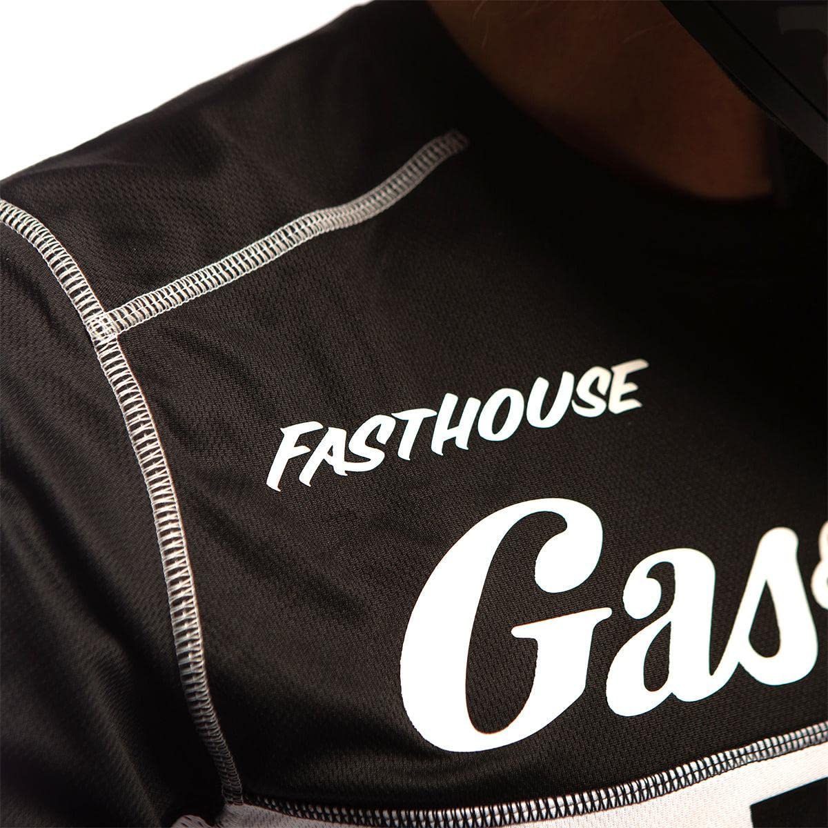 FASTHOUSE Grindhouse Tavern Jersey - Black/White, Large, Polyester, Model 2765-0110