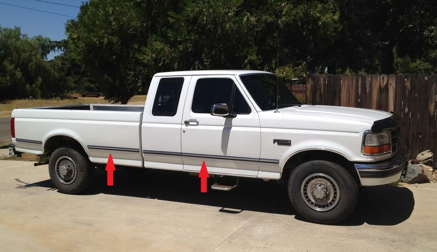 Automotive Authority Black Chrome Side Body Trim Molding - 2" Wide, Quarter Roll - 6 ft Replacement for 1992-1996 F150, F250, F350, Bronco