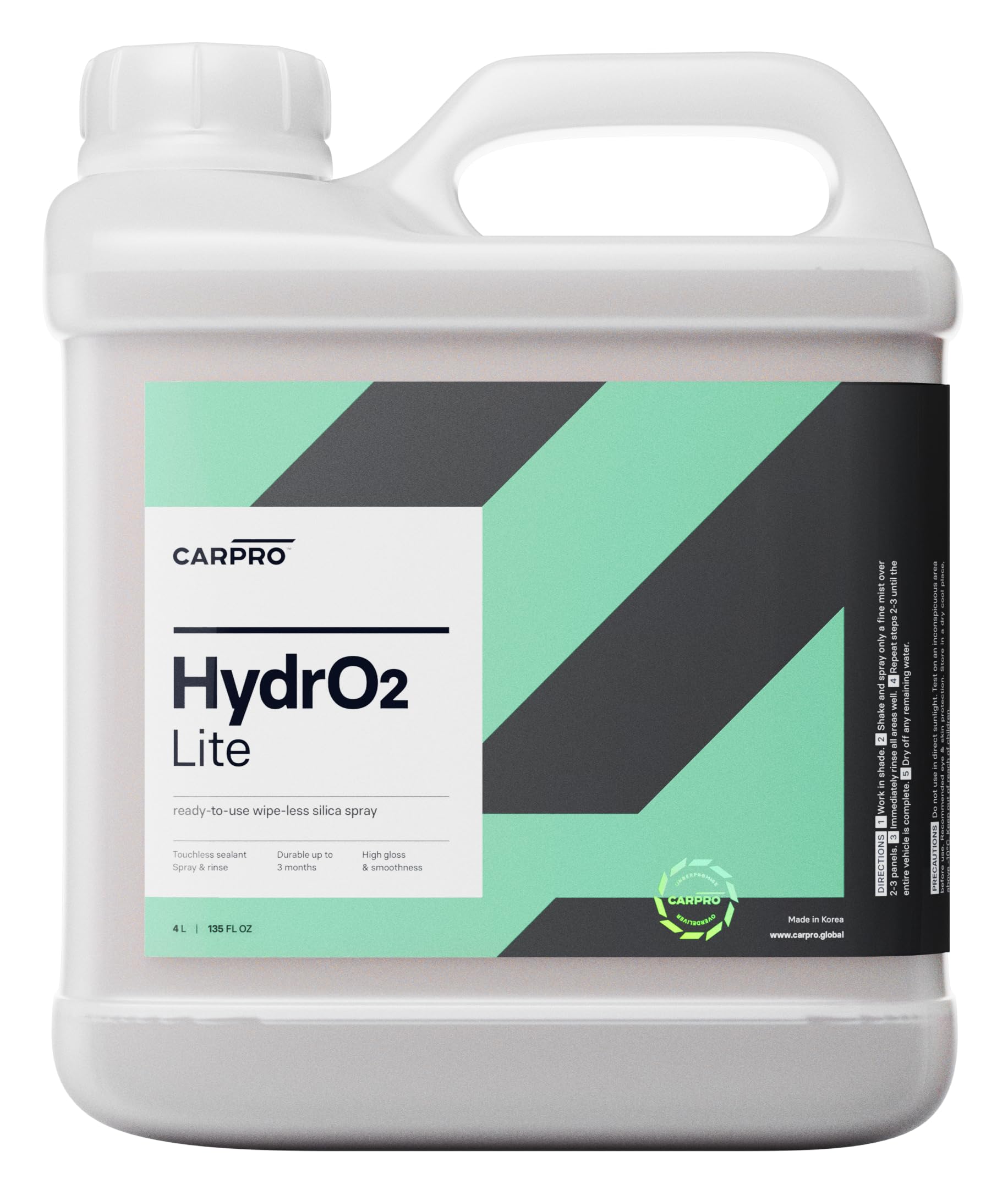 CARPRO HydrO2 Lite Touchless Silica Sealant - Spray-On and Rinse-Off Automotive Paint Sealant - Ready to Use Formula - Gallon (1