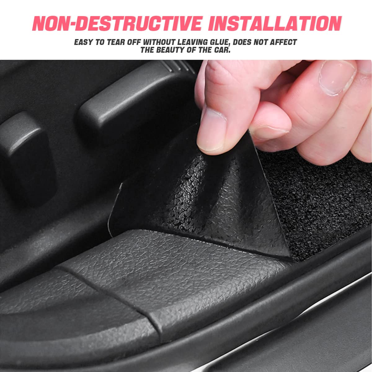 Anti Slip Car Door Entry Guard, Diy Adhesive Door Sill Protector, Nano Tape Films Peva Cover, Rear Trunk Edge Guard Protection,