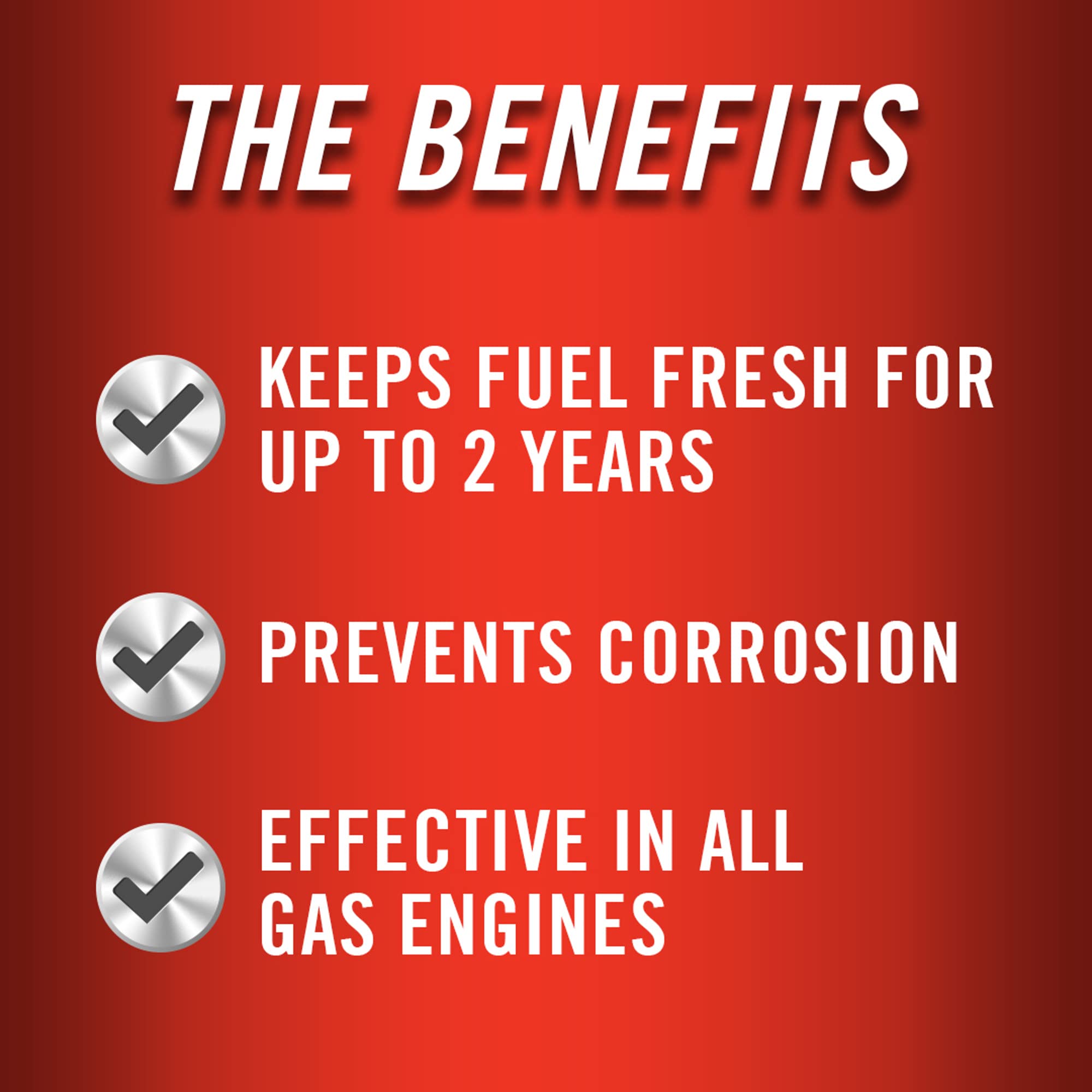 STA-BIL Storage Fuel Stabilizer - 1 Gallon, Red, Prevents Corrosion, Fresh Fuel for 24 Months, Gasoline Treatment, Model 0810.1191