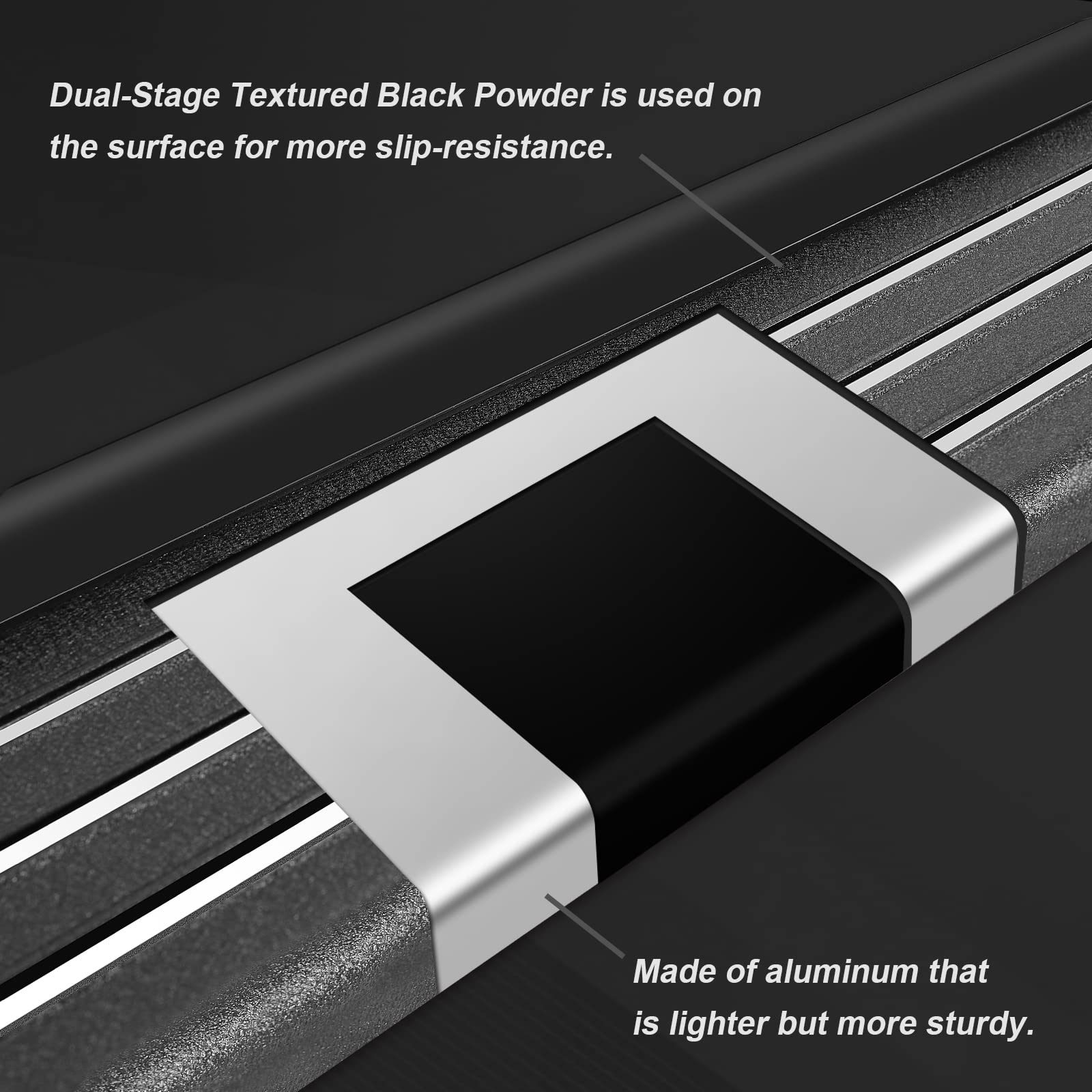 Othowe 5.5Inch Aluminum Side Steps Running Boards Compatible With 2011-2021 Jeep Grand Cherokee. Step Bars Rock Sliders.