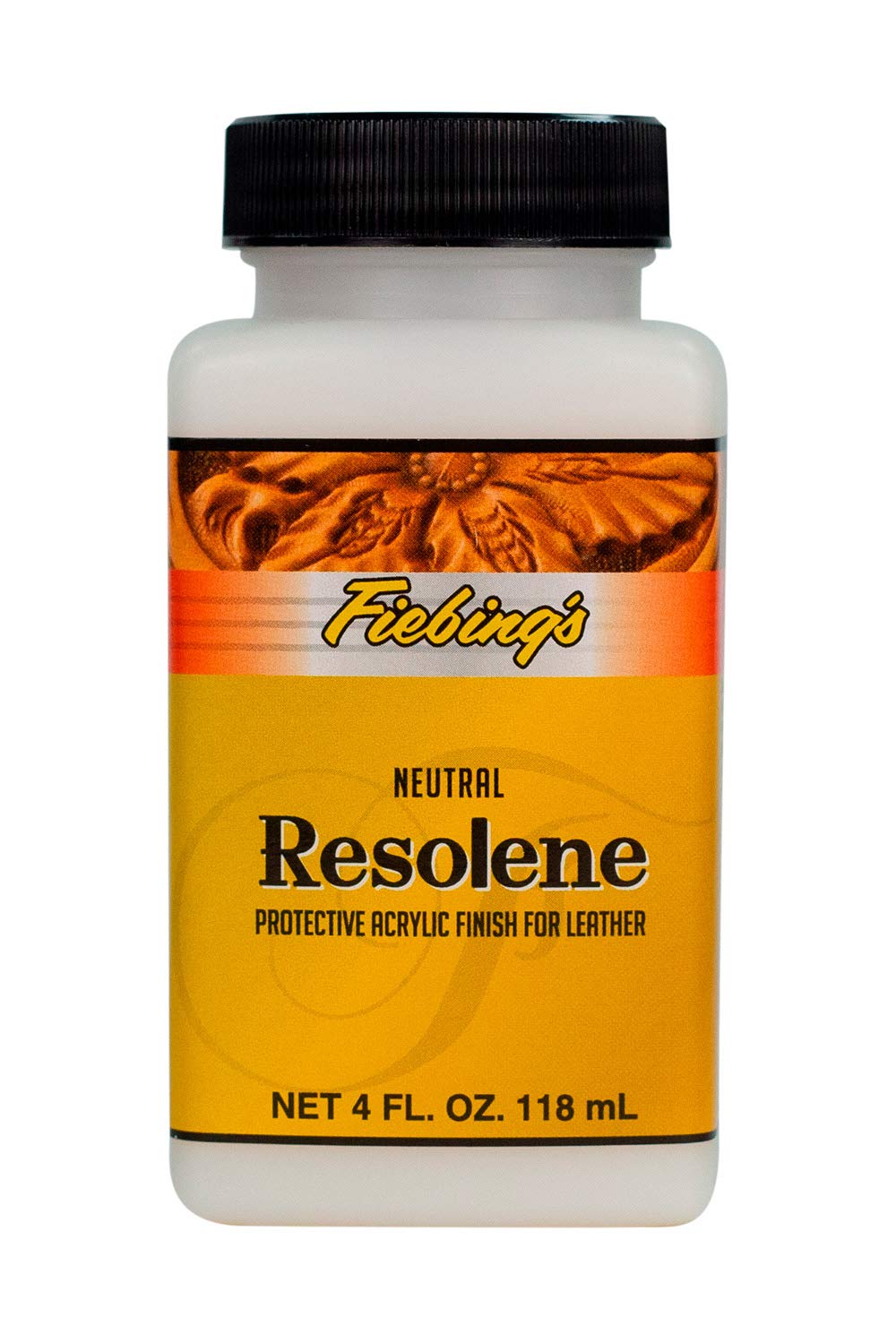 Fiebing's Acrylic Resolene Leather Finisher - Glossy 4 oz, Neutral, Durable, Water Resistant for Boots, Couch, Purse