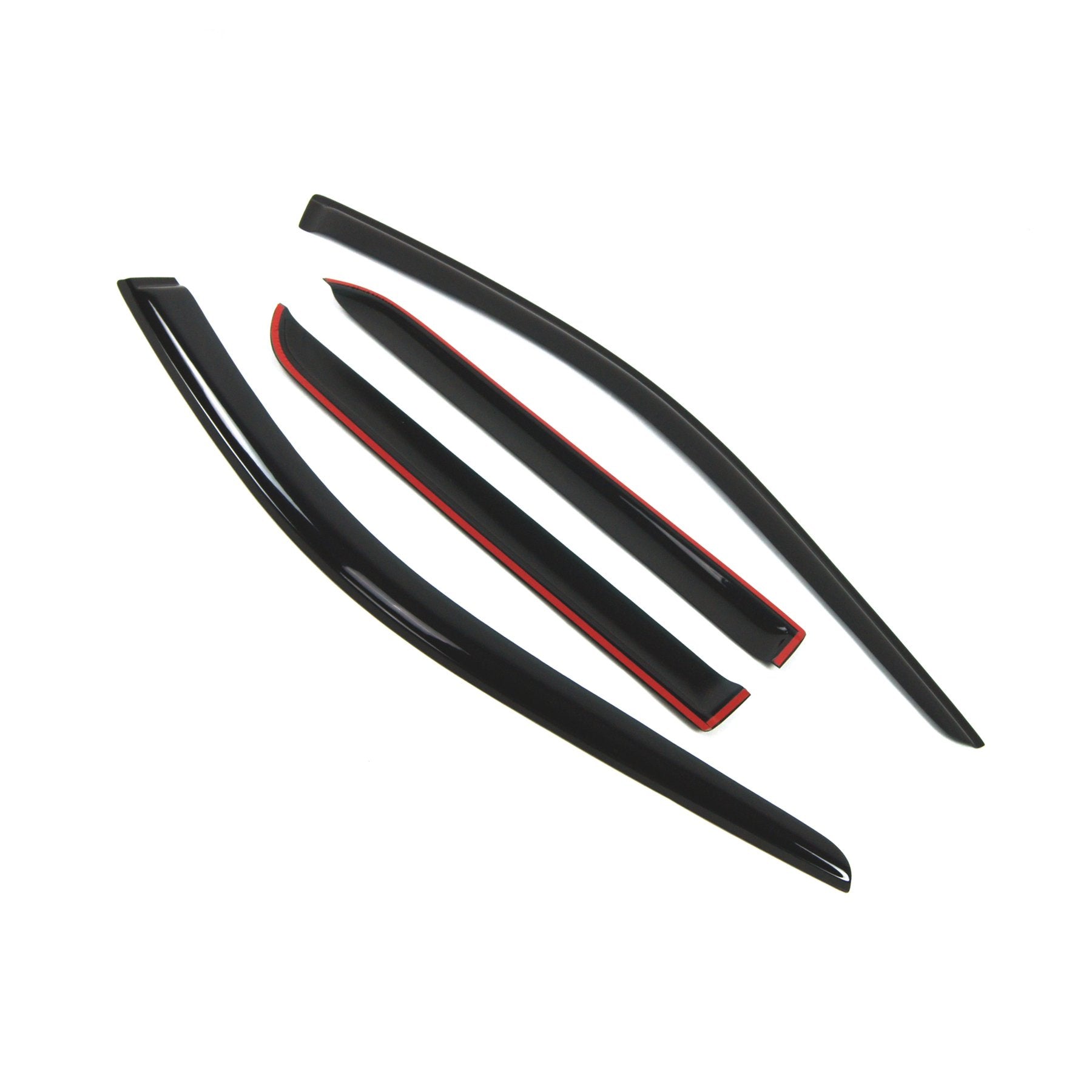 Tuningpros Outside Mount Window Vent Visors Rain Guards Compatible With Dodge Durango 2011-2016 | Side Window Wind Deflectors Ra