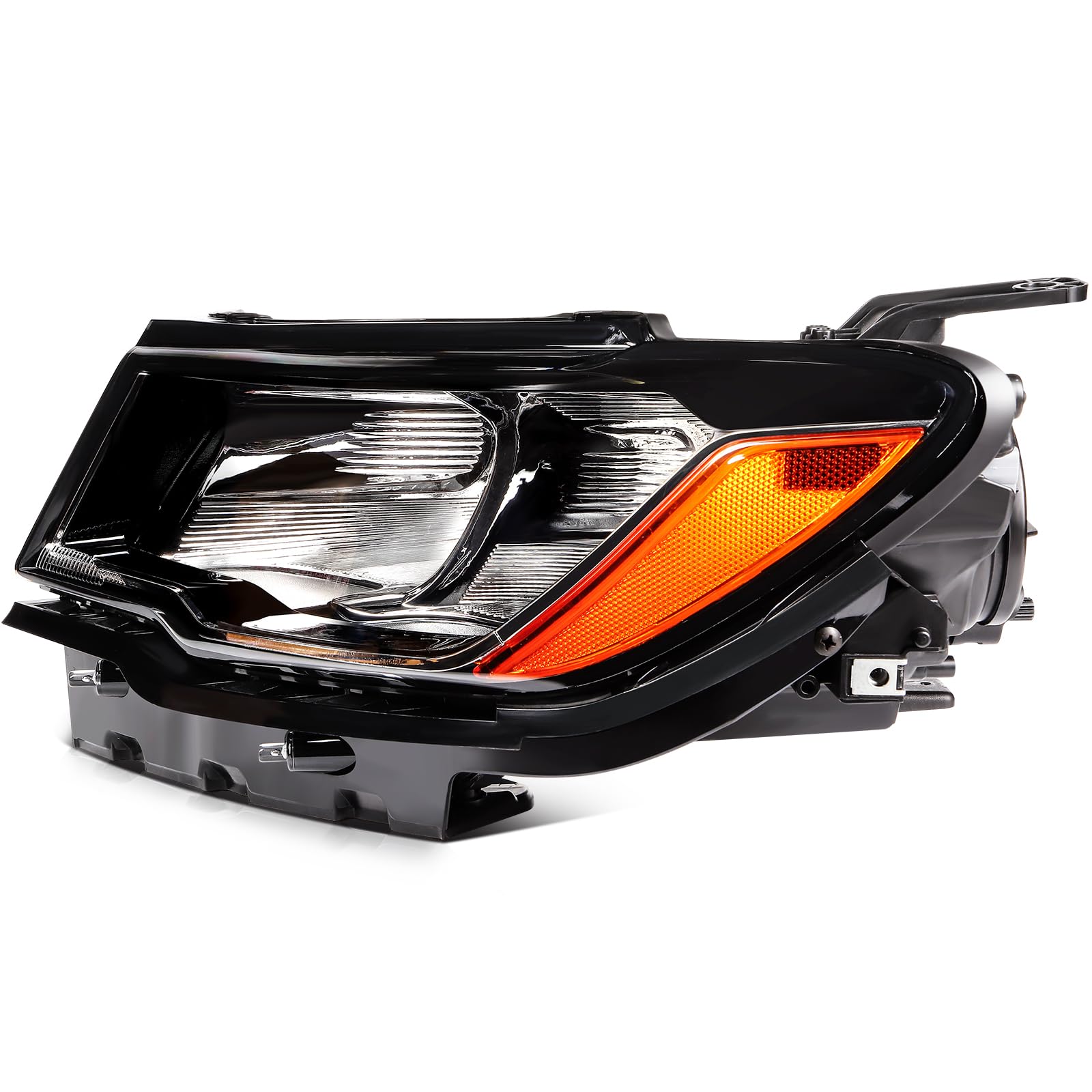 OCPTY Headlight assembly Left Side Replacement for 2019-2021 for Cadillac XT4 Lens Color: Clear Housing Color: Chrome (Crystal) 