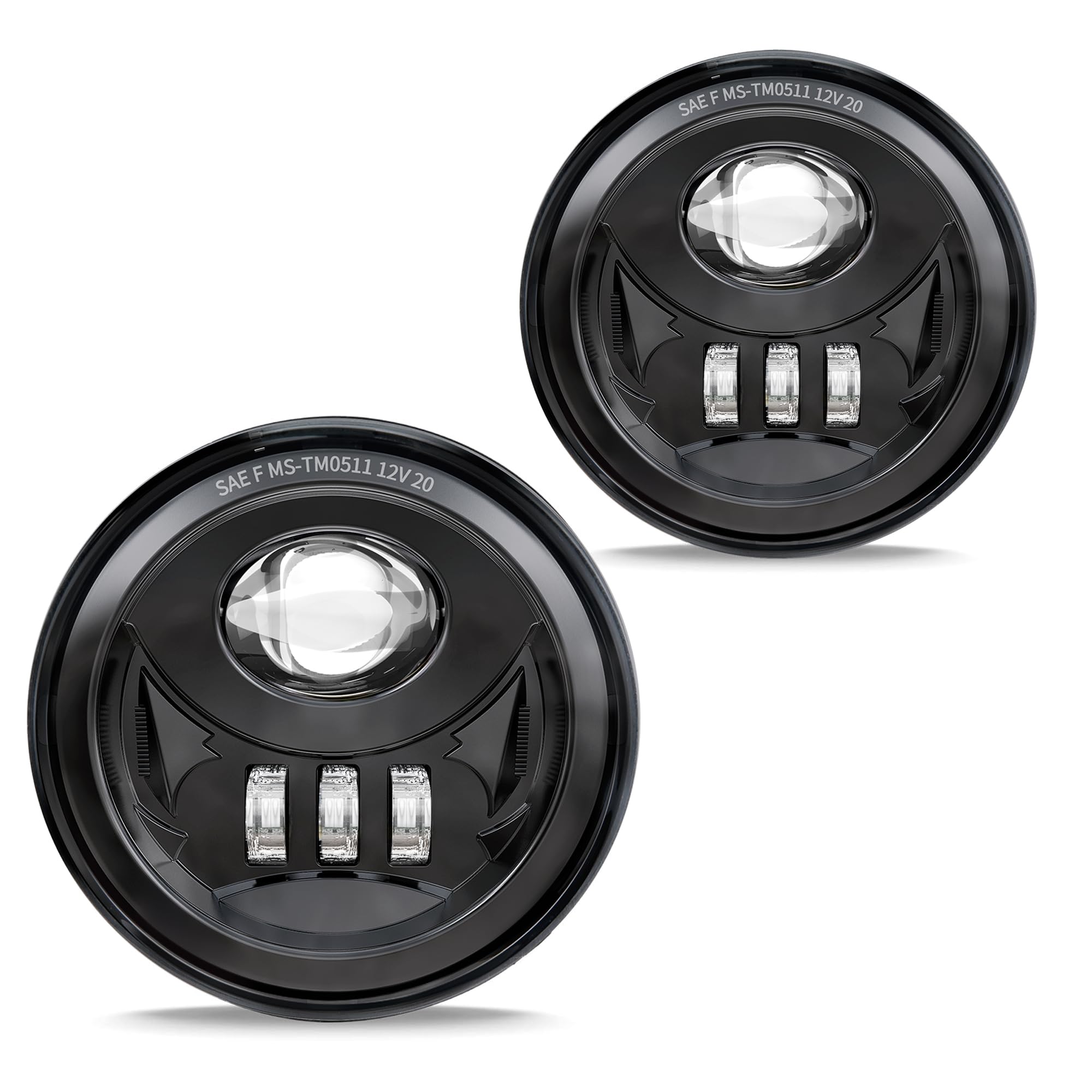 Z-Offroad New Dot Approved Led Fog Lights For 2005-2011 Tacoma, 2004-2006 Solara, 2008-2015 Sequoia, 2007-2013 Tundra - Black