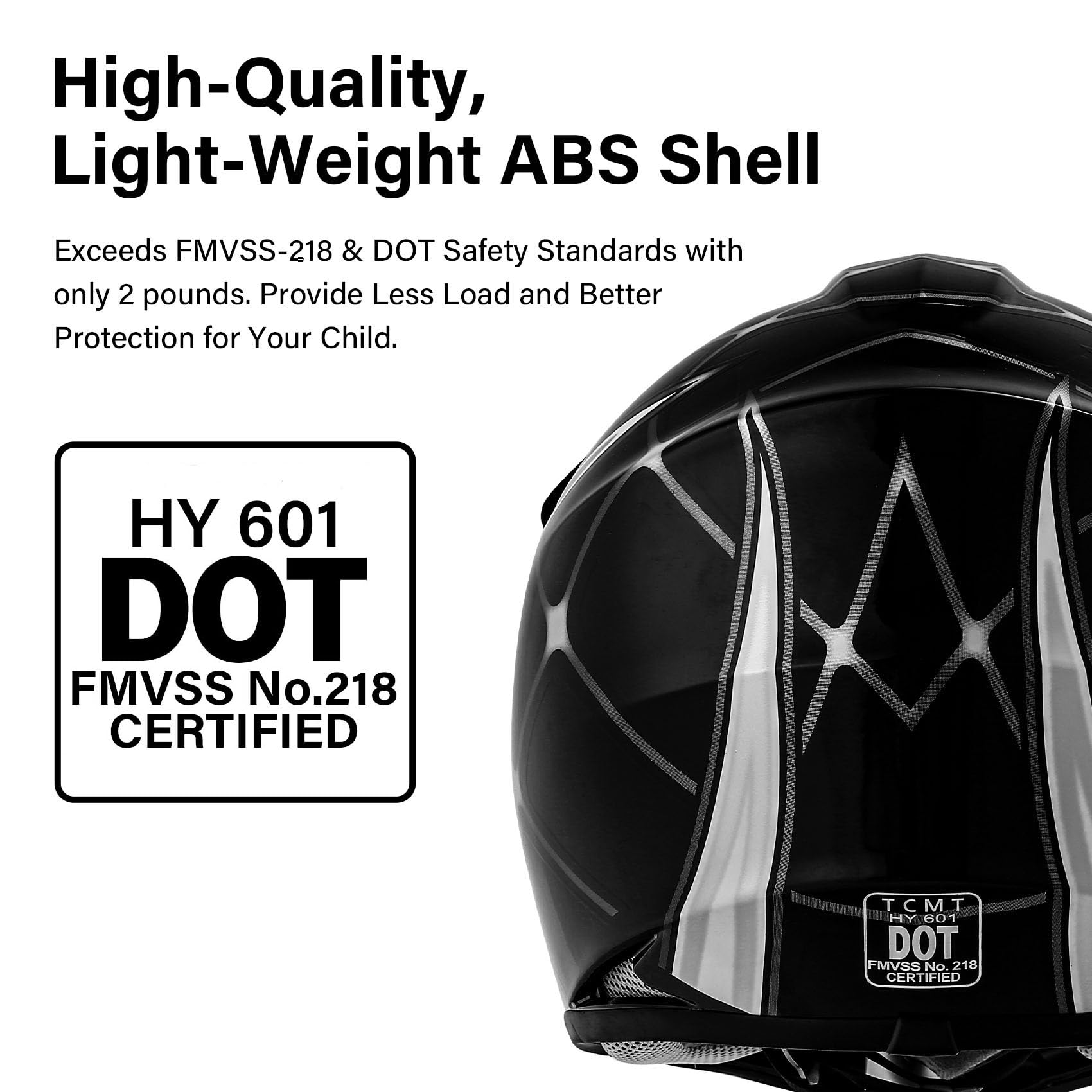 Xfmt Dot Youth Kids Motocross Offroad Street Dirt Bike Helmet Goggles Gloves Atv Mx Helmet (Black Spiders, X-Large)