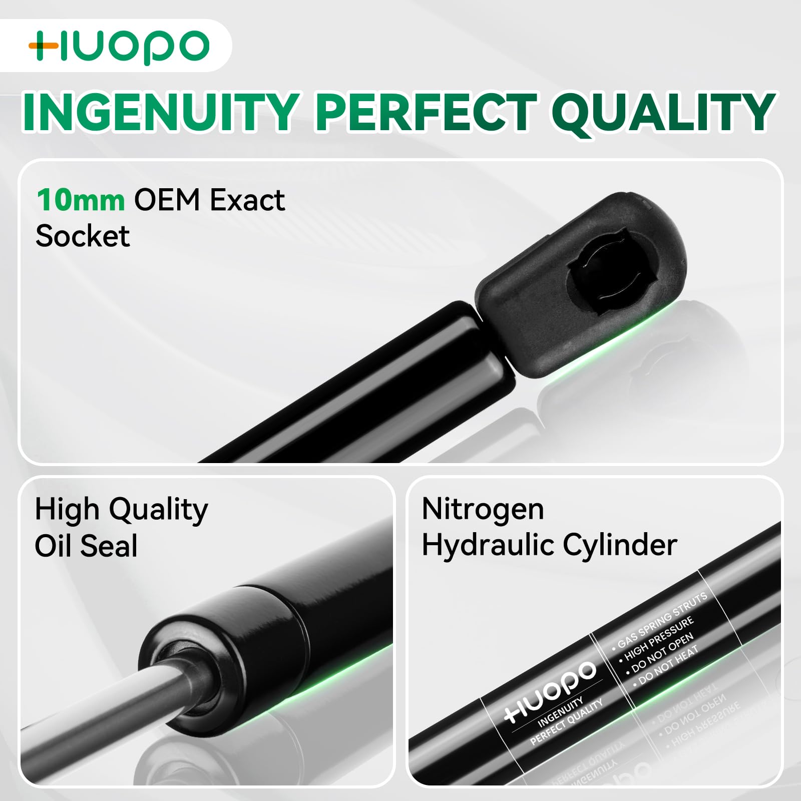 Huopo 8 Inch 20 Lb Gas Strut, Sx082P20 Gas Shock, 8.5'' 89N Lift Support For Tool Box Lid Rv Overhead Cabinet Door Toy Toolbox C