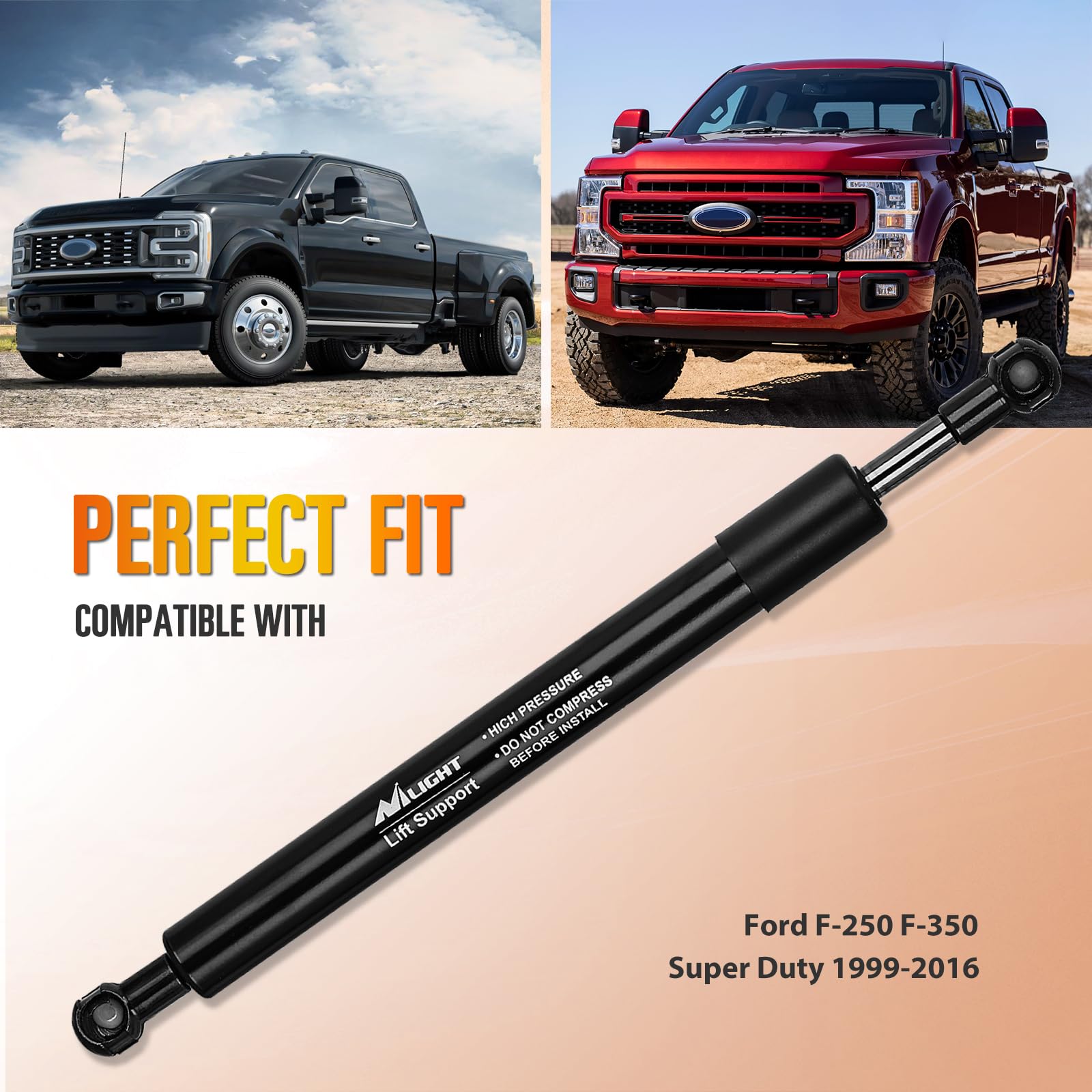 Nilight Pickup Tailgate Assist Shock for 1999-2016 Ford F-250 F350, Truck Tail Gate Lift Assist Tailgate Shock Damper fit for Fo