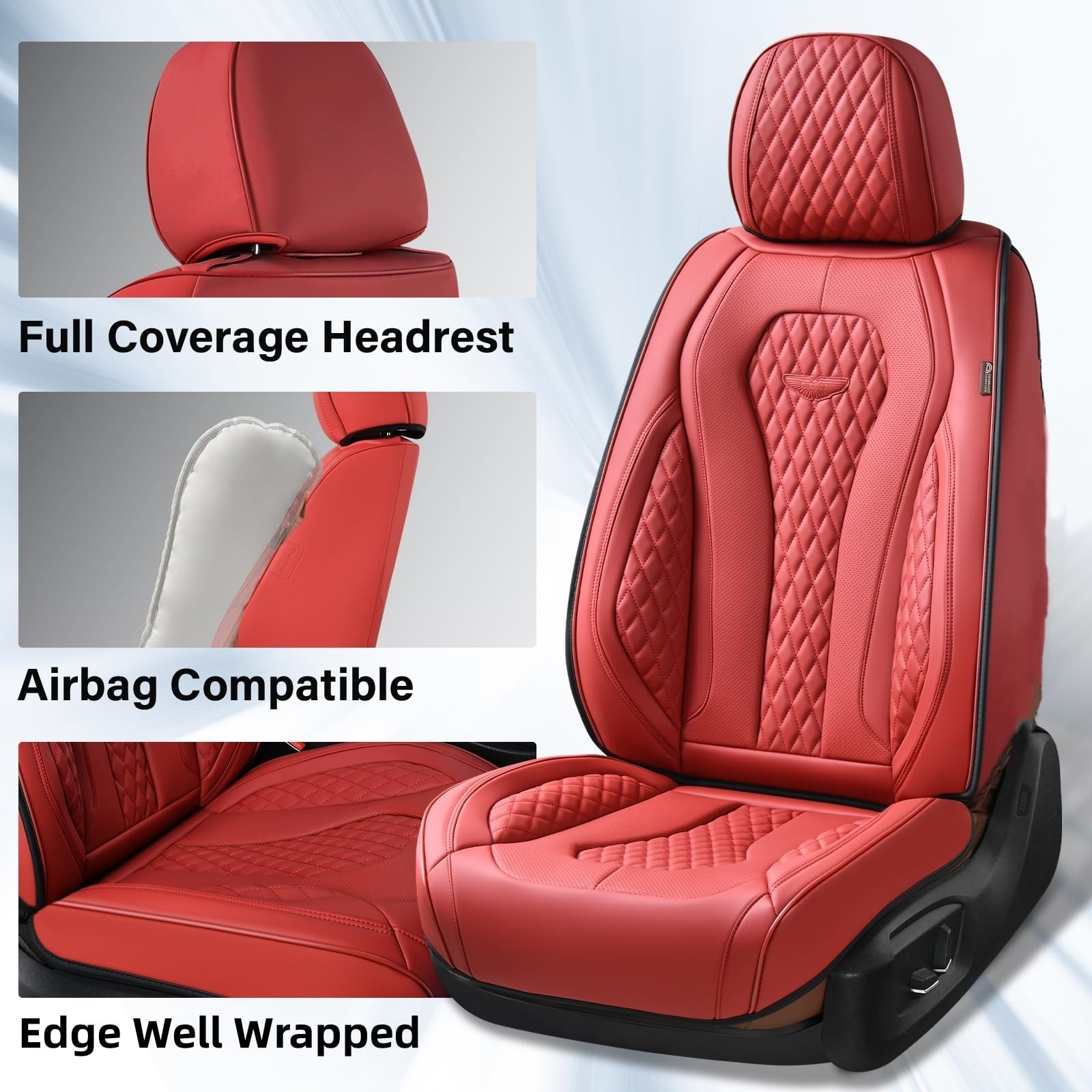 Coverado Seat Covers, Car Seat Covers Front Seats, Red Car Seat Cover, Waterproof Car Seat Covers, Car Seat Cushion, Front Car S
