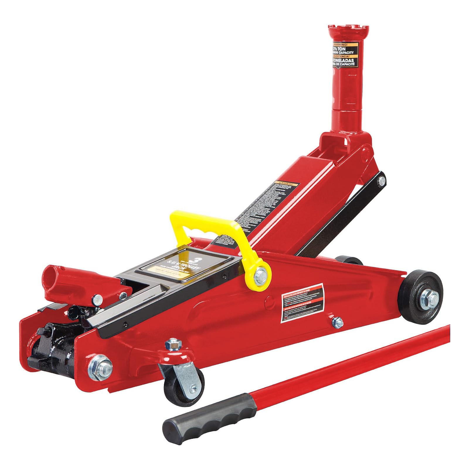BIG RED T83006 Torin Hydraulic Trolley Service/Floor Jack with Extra Saddle (Fits: SUVs and Extended Height Trucks): 3 Ton (6,00