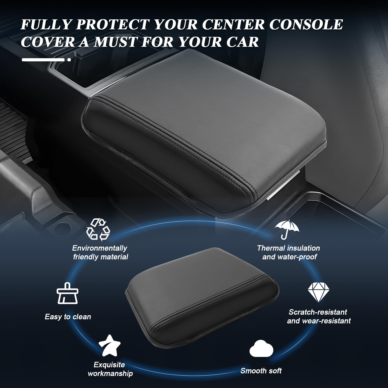 Bibibo For 2024 2025 Toyota Tacoma Center Console Cover Armrest 2024 2025 Toyota Tacoma Sr /Sr5/Trd Prerunner/Limited/Trailhunte