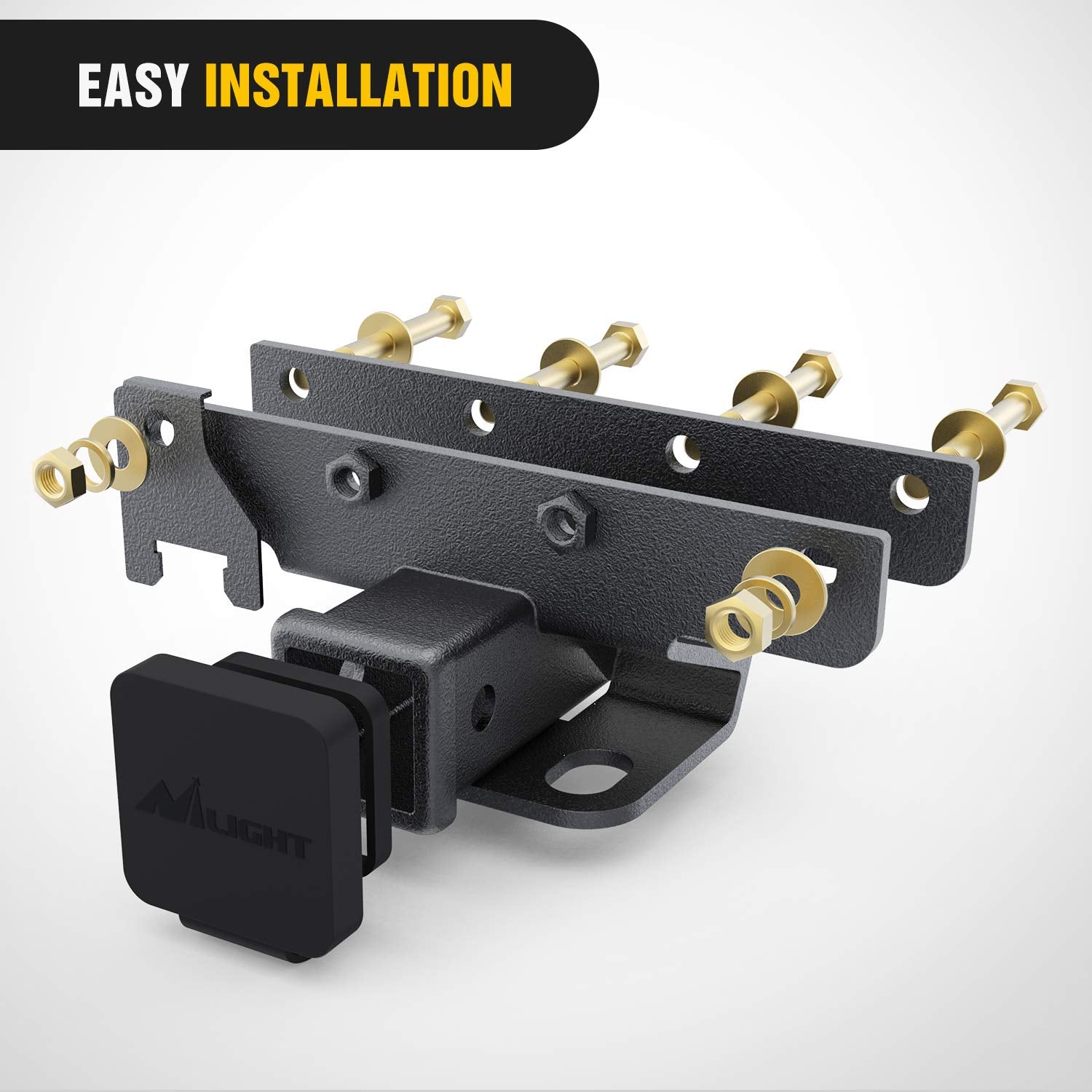 Nilight 2 Inch Rear Bumper Tow Trailer Hitch Receiver Kit Compatible For 2018 2019 2020 2021 2022 2023 Jeep Wrangler Jl Jlu 4 Do