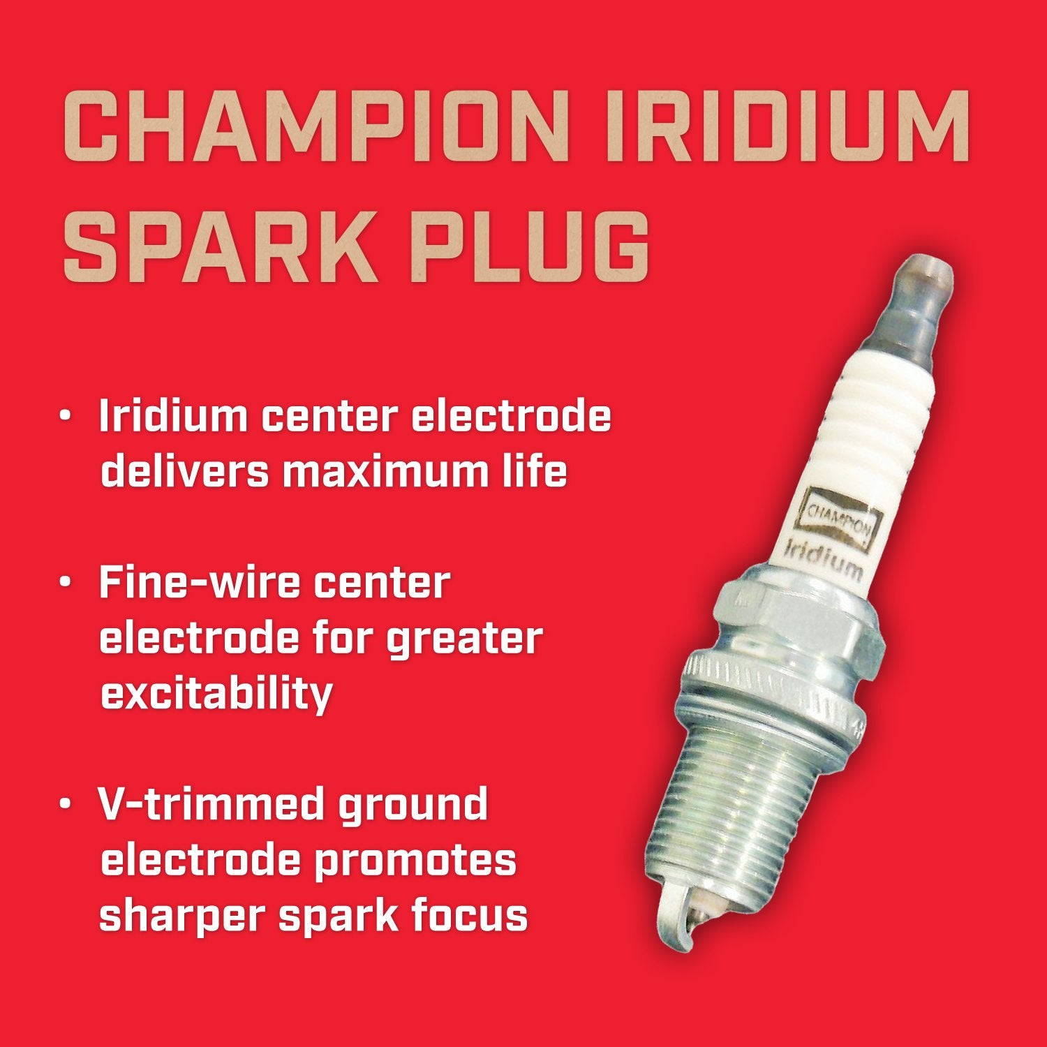 Champion Iridium 9801 (Rc8Wypb3) Pack Of 1 (Upc 037551010578) For 1987 - 2021 Chevrolet Cruze
