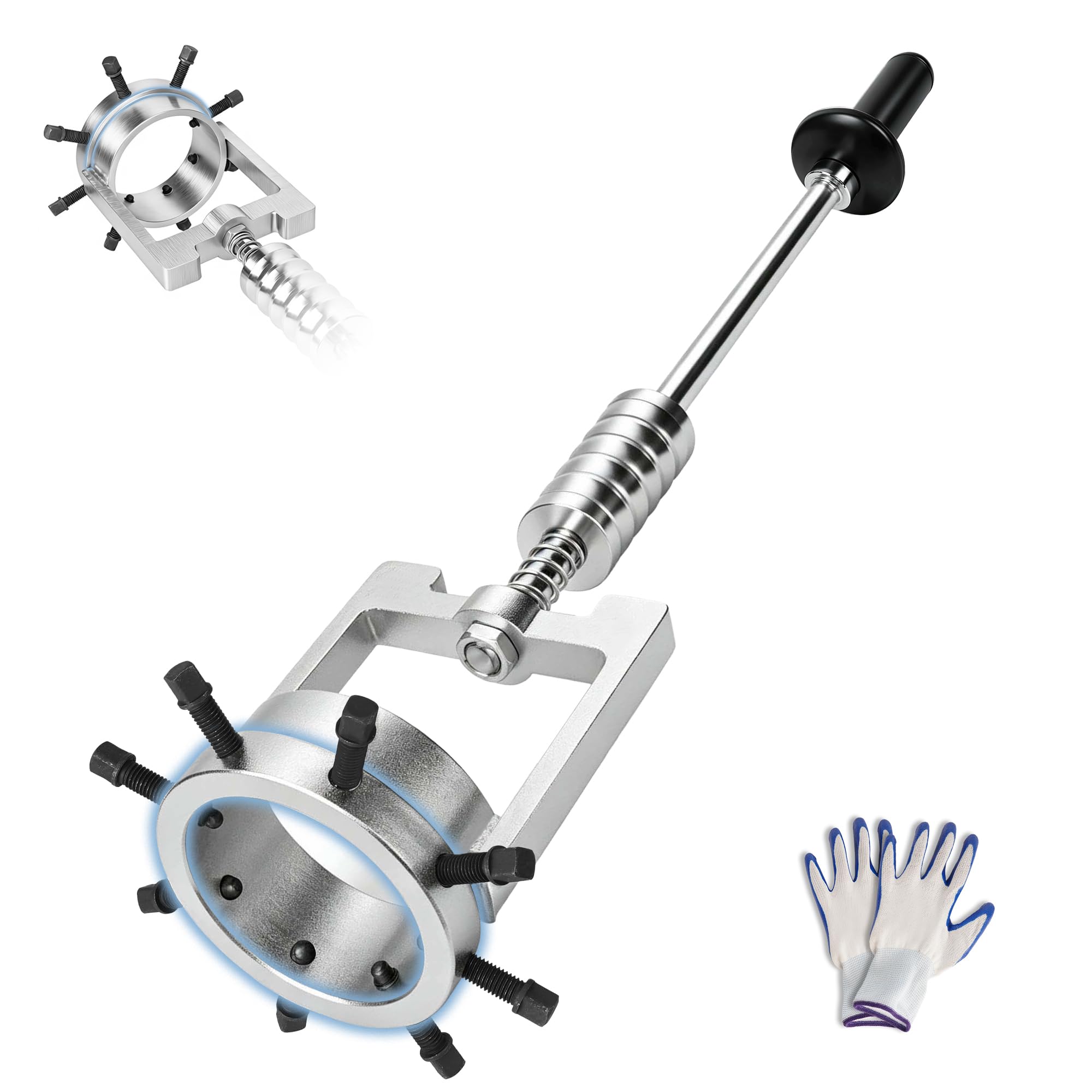 ZNZMAIO CV Axle Removal Tool fit 3.75 Heavy Duty CV Axle Shaft Puller Tool Kit with Slide Hammer for Cars, Trucks, ATV,UTV