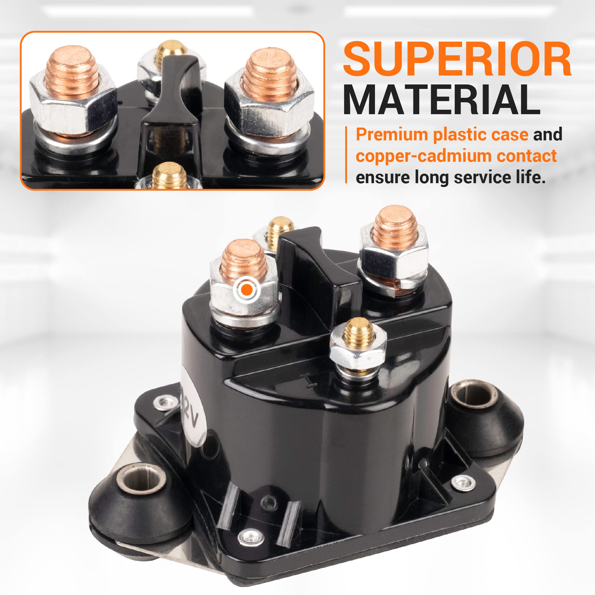 BlueStars 12V Starter Solenoid Relay 89-817109A3 89-817109A2 89-817109A1 - for Mercury Marine Outboard 40 50 75 90 120 V135 V225