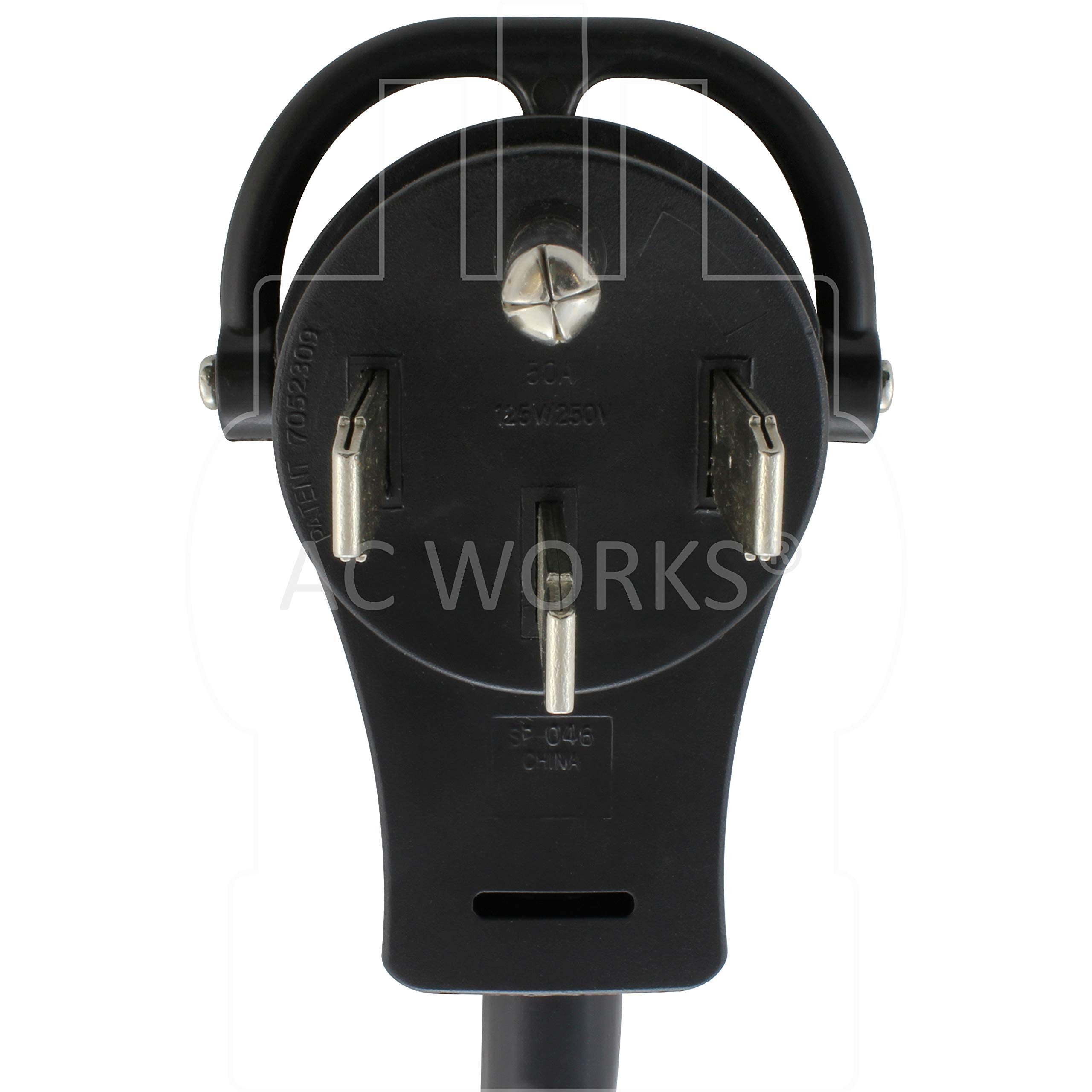 Ac Works Ev Charging Adapter For Tesla Use (14-50P 4-Prong Gen2 Pigtail-32Amp)