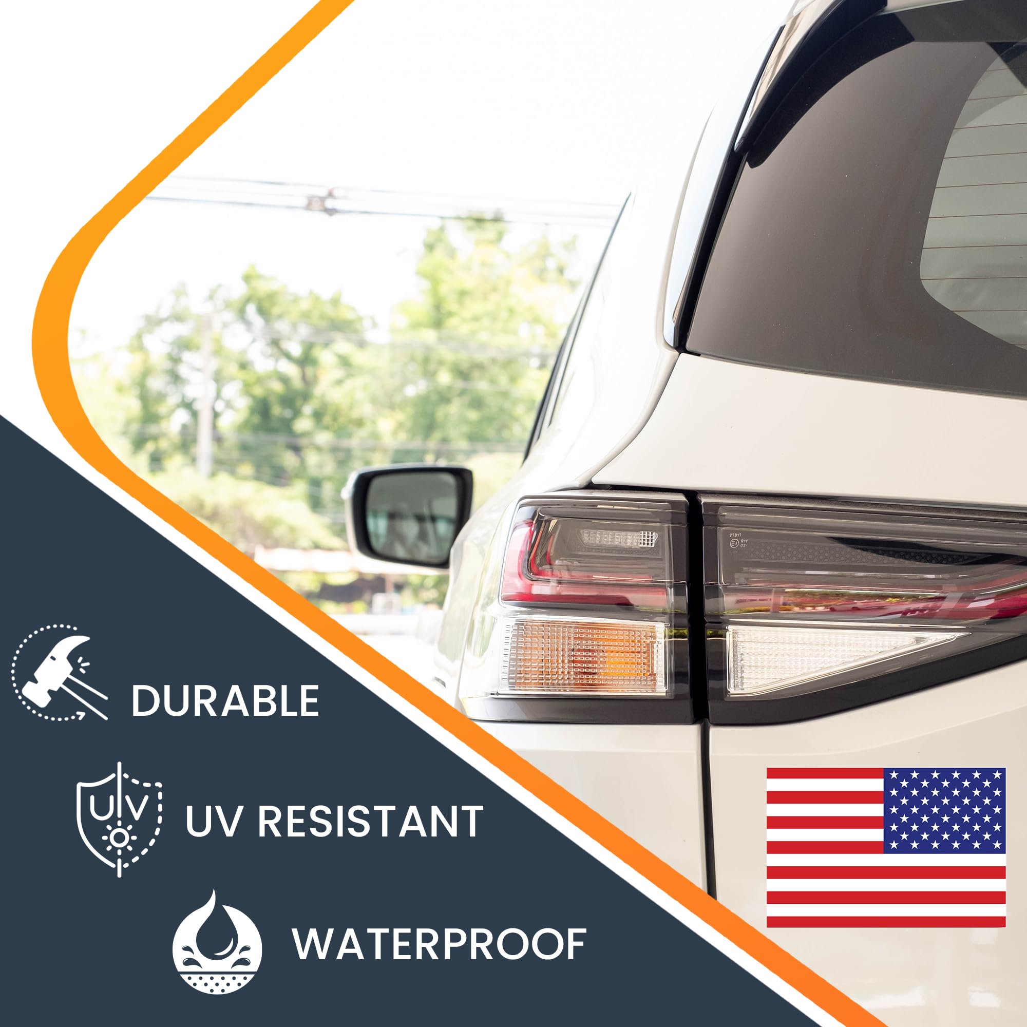 Magnet Me Up American Flag Car Magnet Decals, Opposing 2 Pack, 4X6 Inches, Heavy Duty Automotive Magnet For Car Truck Suv