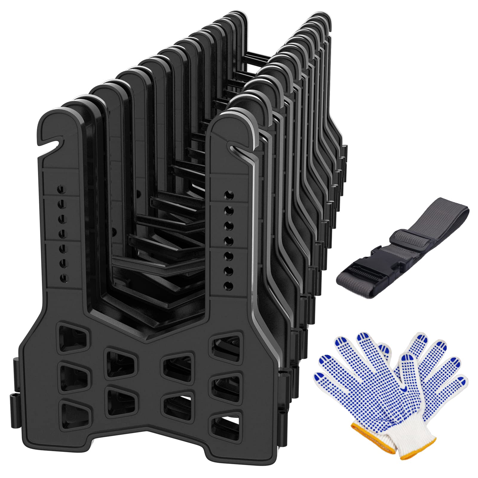 Rvmate Rv Sewer Hose Support 10 Feet, Plastic Septic Hose Support Black, Easy To Set Up, Help Dumping Quickly And Securely, Come