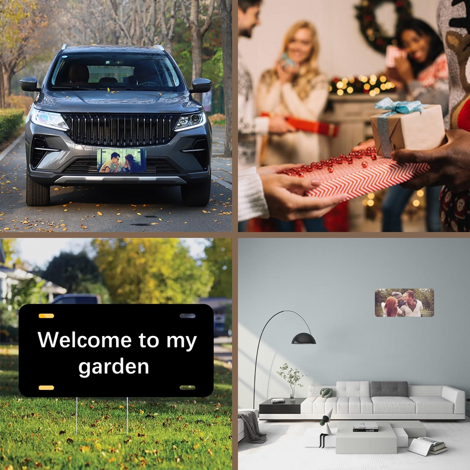 10 Pack Sublimation License Plate Blanks 6''X12'',DIY Picture Sublimation BlankHeat Thermal Transfer Sheet,Metal Aluminum Automo