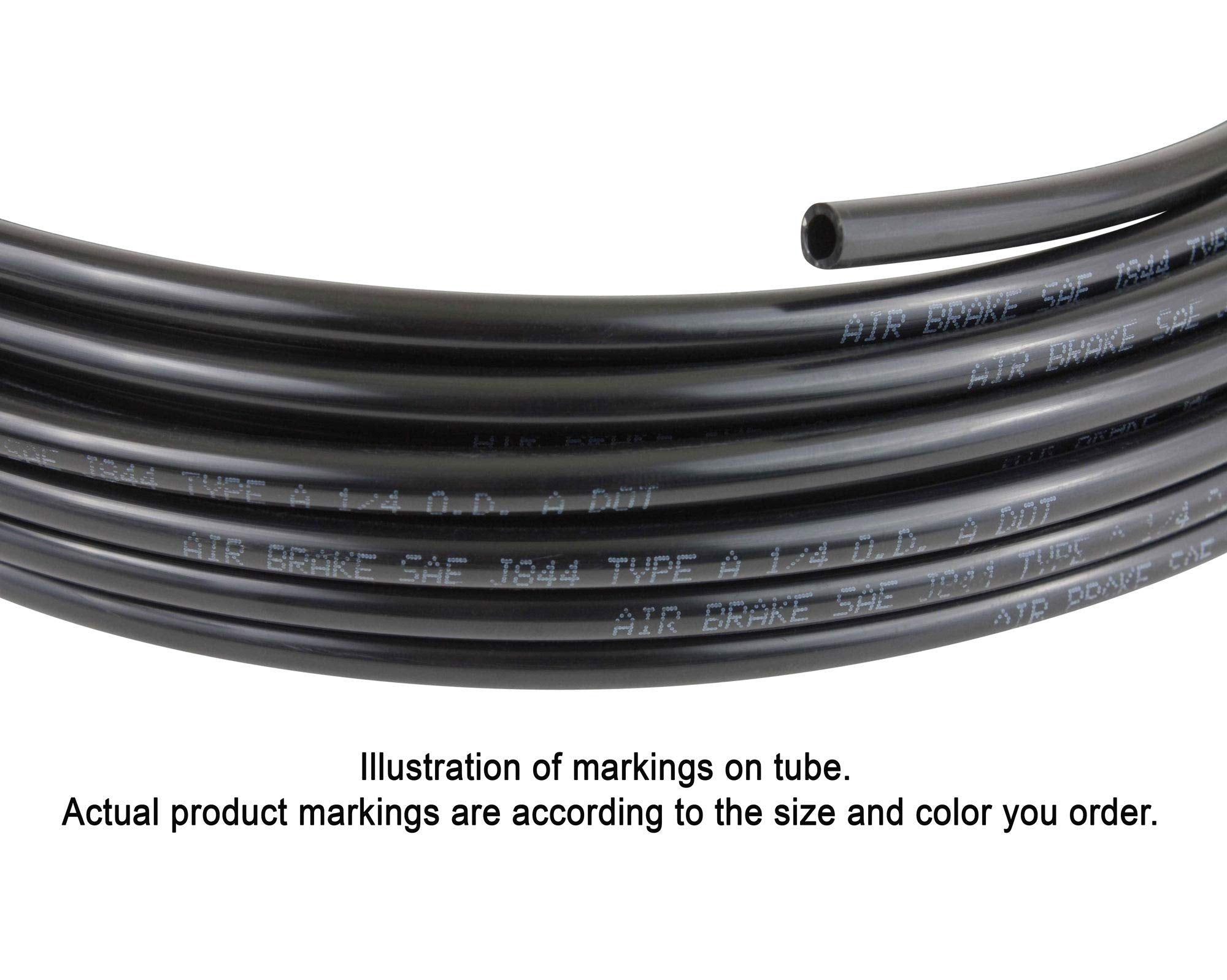 Mytee Products 5/8' Od X 50' Red Sae J844 Nylon Air Brake Tubing Dot Approved | Pneumatic Nylon Air Line Hose For Air Brake System
