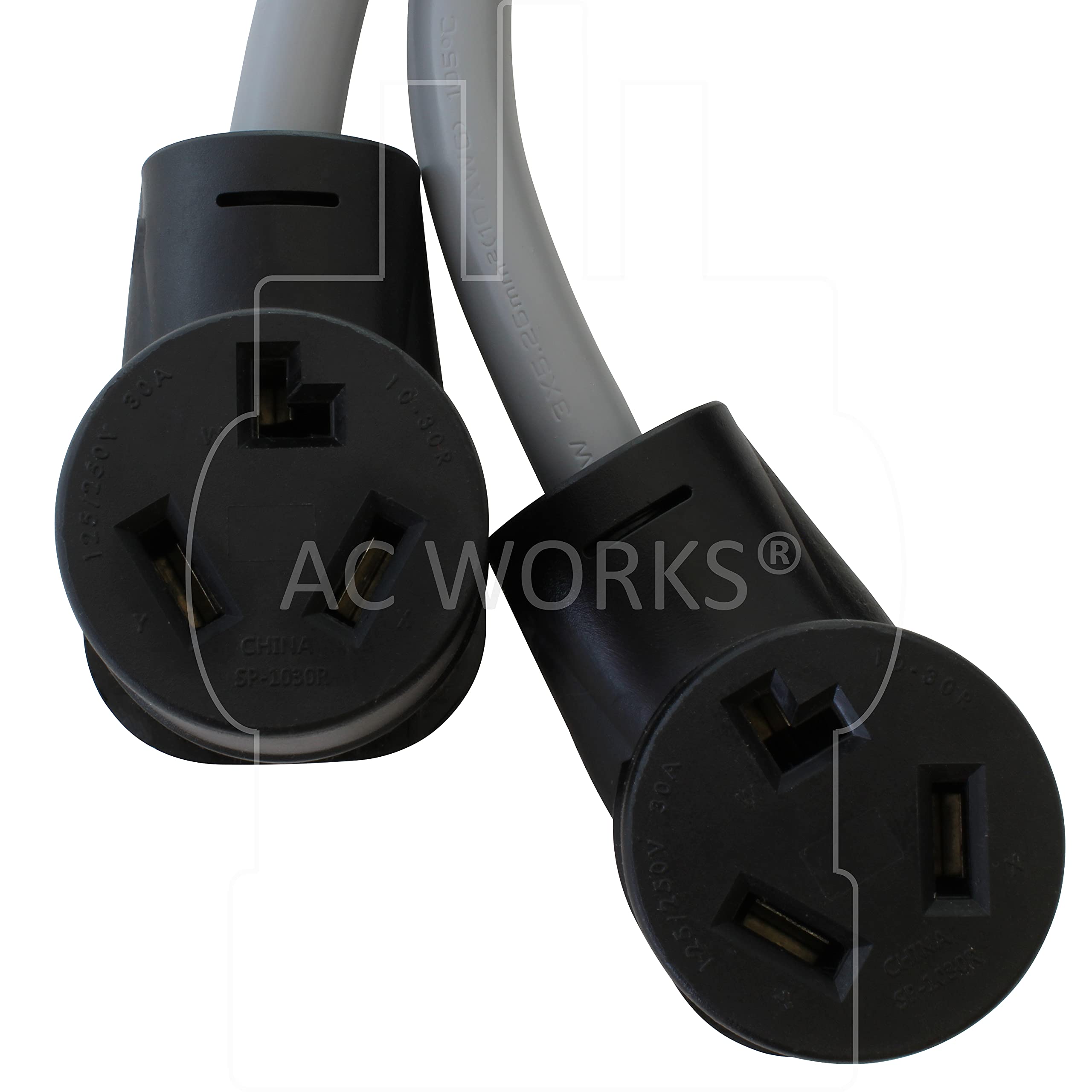 Ac Works Ev Charging Adapter For Tesla Use (Safety Switch Y-Cable-3-Prong Dryer)