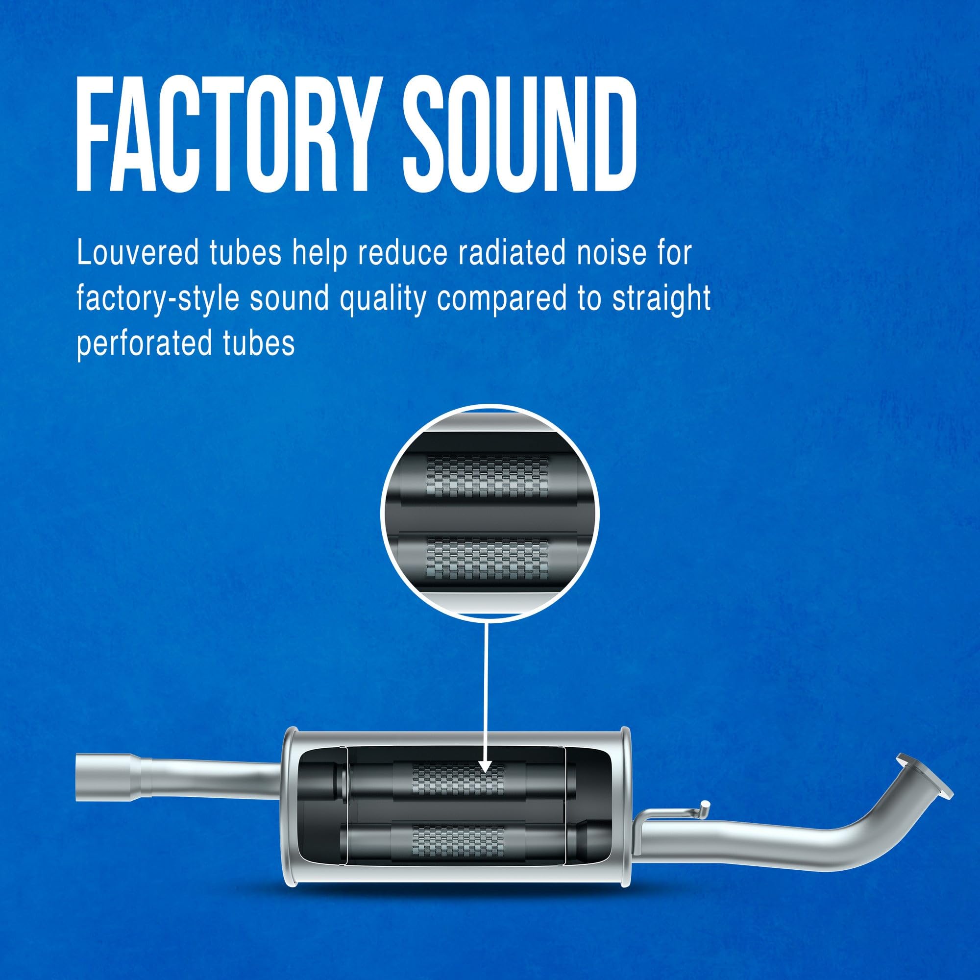 Walker Soundfx 18587 Direct Fit Exhaust Muffler 2 Inlet (Id) 2.25 Outlet (Od) For Toyota Tacoma