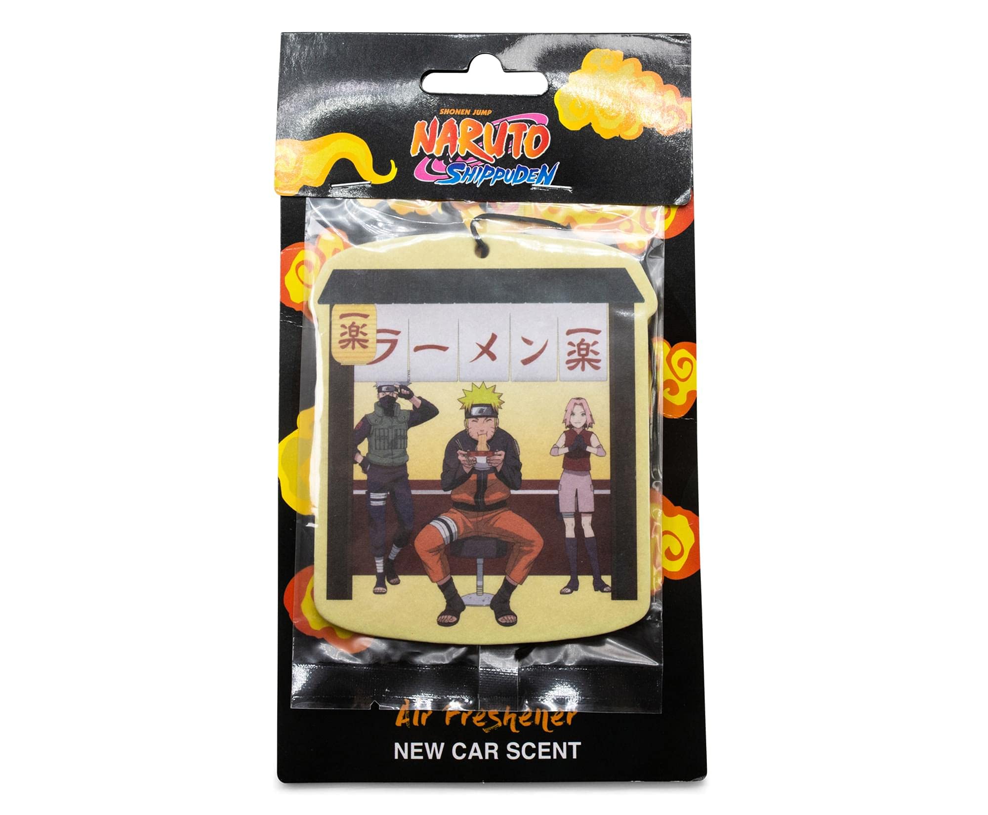 Just Funky Naruto: Shippuden Ichiraku Ramen Shop Air Freshener Hanging | New Car Scent Car Air Freshener | Anime Car Accessory | Odor Eliminator For Car Or Home | Naruto-Themed Air Freshener For Fans
