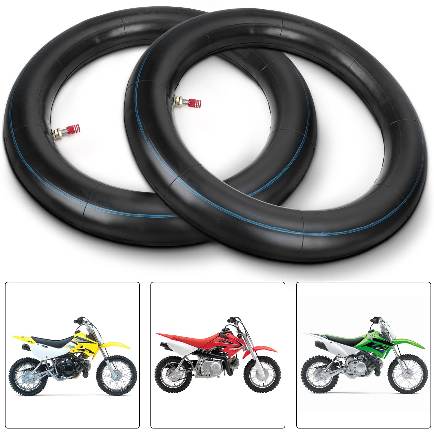 Grehua 2.75 3.00-12 80/100-12 Inch Rear Inner Tube For Ssr 110Cc 125Cc 90Cc Klx110 Pw80 Ttr90 Ttr110 Xr50 Xr70 Crf50 Crf70 Crf11