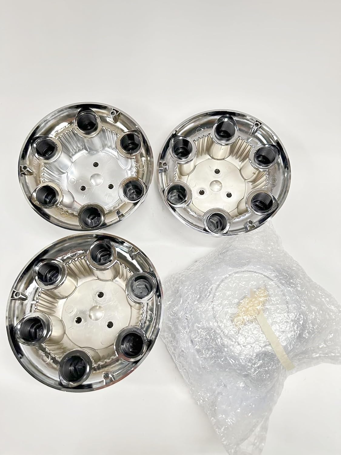 4 Wheel caps Chrome for Silverado 6 Lug 1500 Center Caps 16 17 Steel Wheels 15067579
