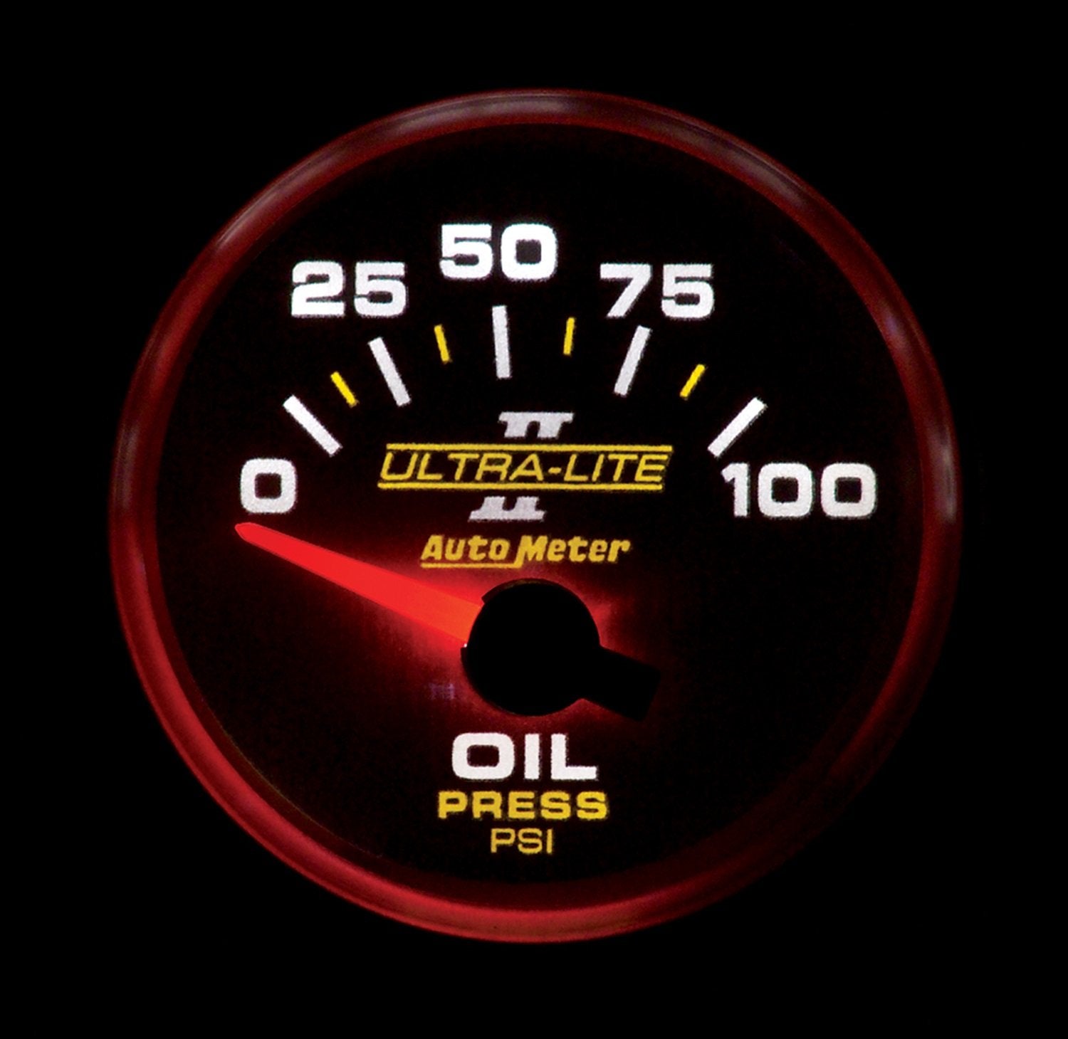 Auto Meter 4927 Ultra-Lite Ii 2-1/16 0-100 Psi Short Sweep Electric Oil Pressure Gauge