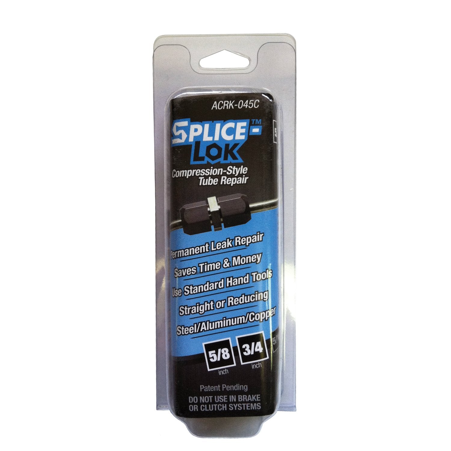 SPLICE-LOK Compression Style A/C Tube Repair Kit for 5/8'' and 3/4'' Tubes, Automotive Air Conditioning Repair Kit, SPLICE-LOK A