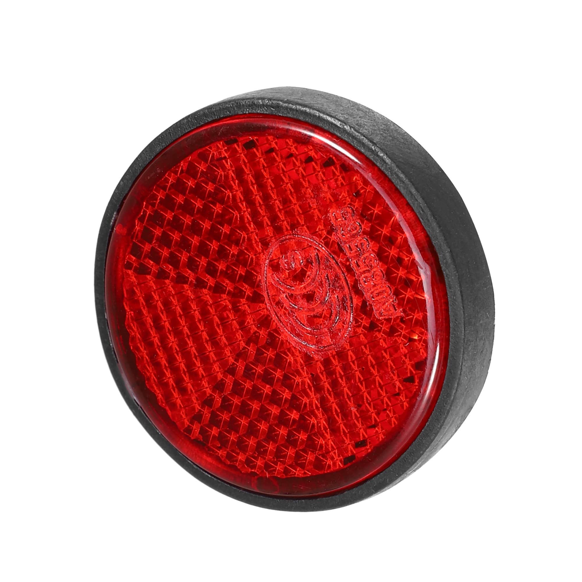 X Autohaux 8 Pcs Round Rear Reflectors Screw On Safety Spoke Reflective Gate Posts Reflector For Cars Trailer Motorcycle Trucks Boat Bicycle Bike 44Mm Red