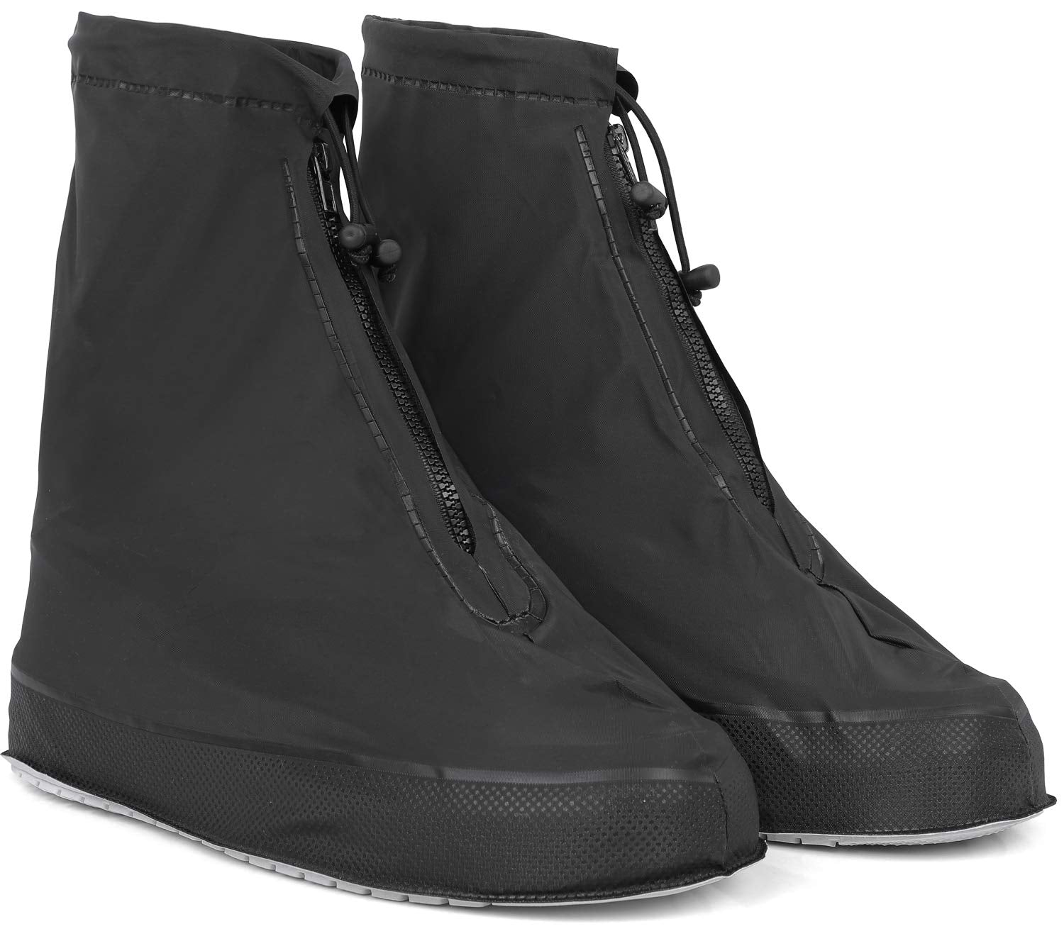 Rain Shoe Covers | Waterproof Shoe Covers for Men Women | Reusable Galoshes Overshoes (Black, X-Large)