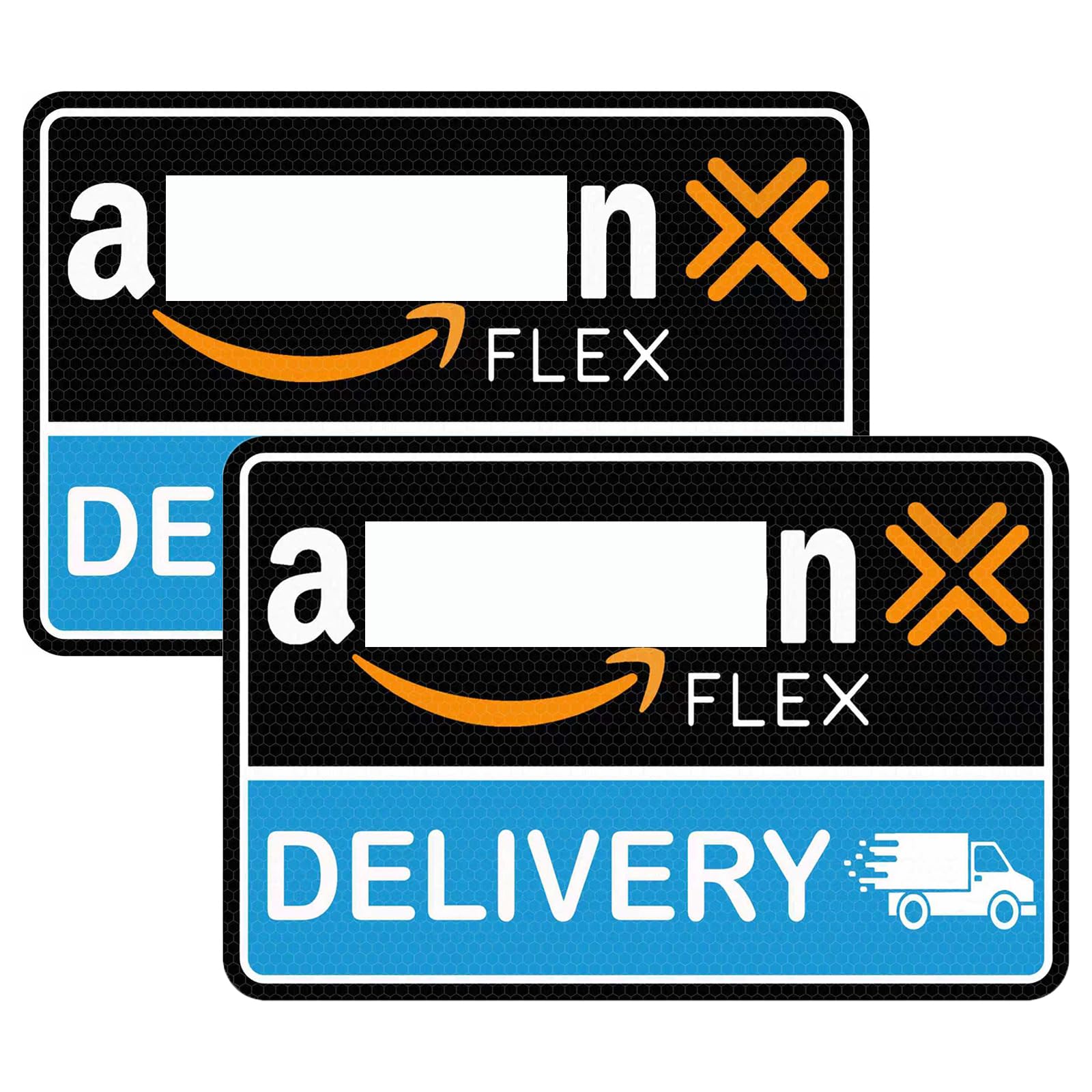 ROMINVIC Car Magnets Flex Driver,2Pcs Heavy Duty Reflective Flex Delivery Driver Car Sign,Car Magnets Rural Carrier Delivery for