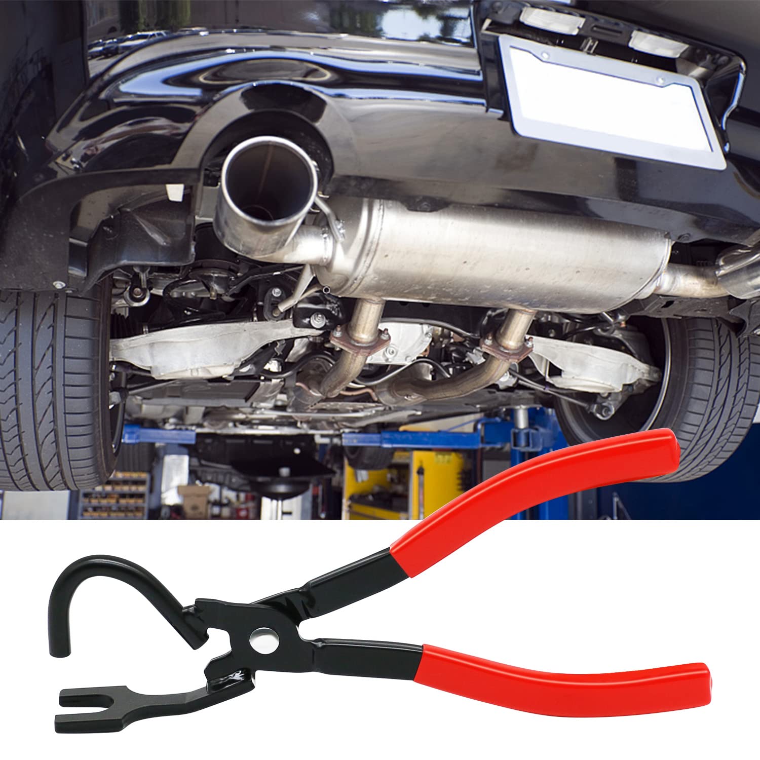 Exhaust Hanger Removal Tool Rubber Bracket and Exhaust Hanger Separation Exhaust Pliers Compatible with All Exhaust Rubber Hange