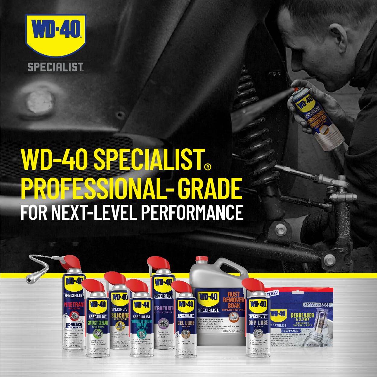 WD-40 Specialist Corrosion Inhibitor Spray, Anti-Rust, 6.5 OZ, Metal, 1-Pack, Model 300035